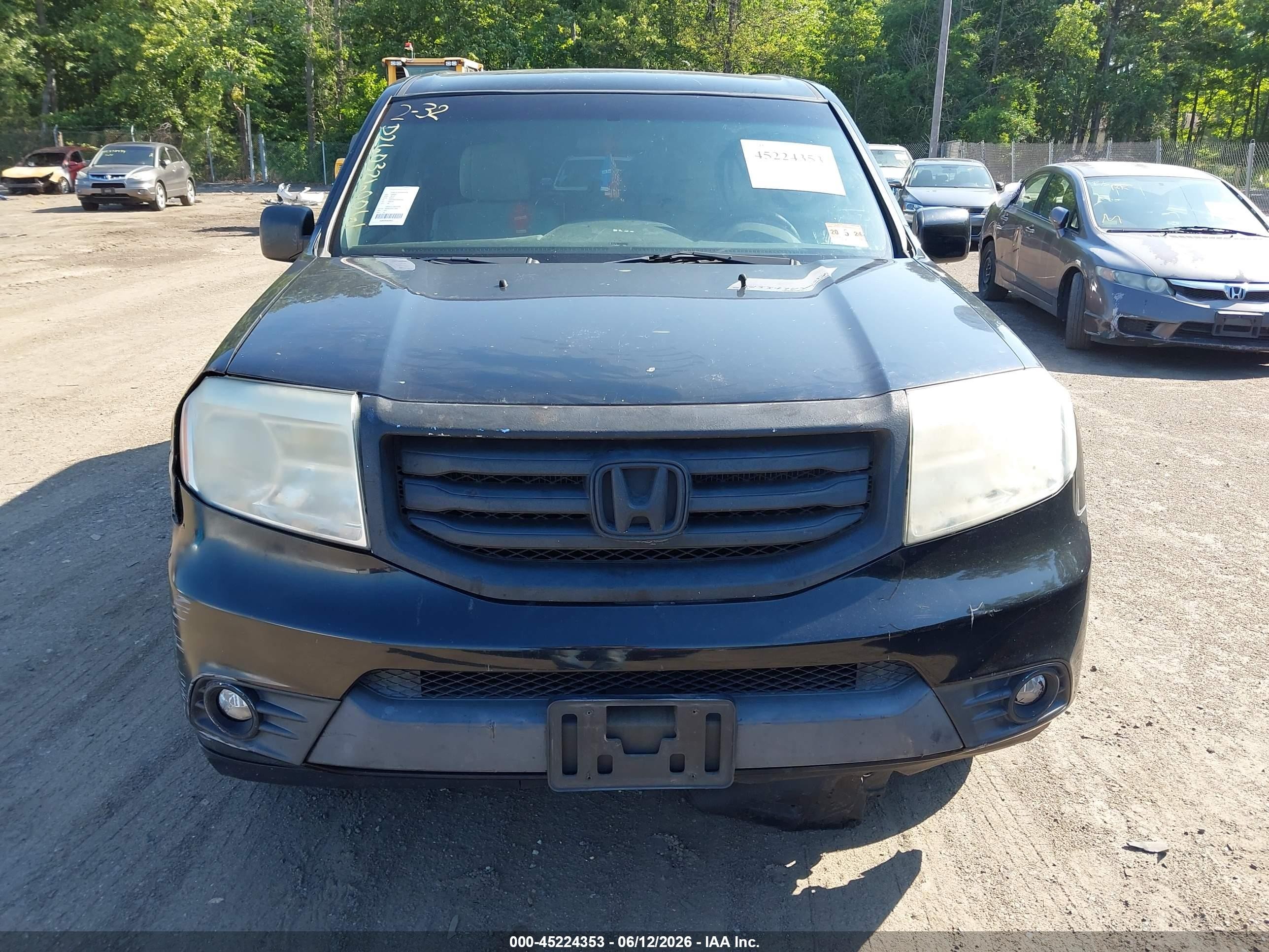 2013 Honda Pilot Ex Black vin: 5FNYF4H43DB045702