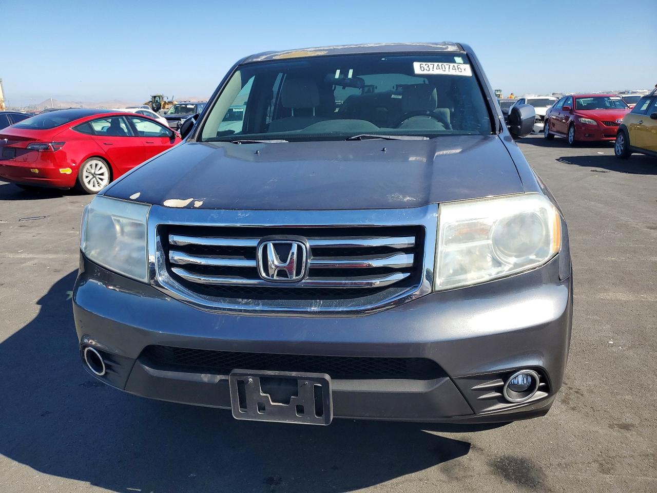 2013 Honda Pilot Ex Gray vin: 5FNYF4H43DB067473