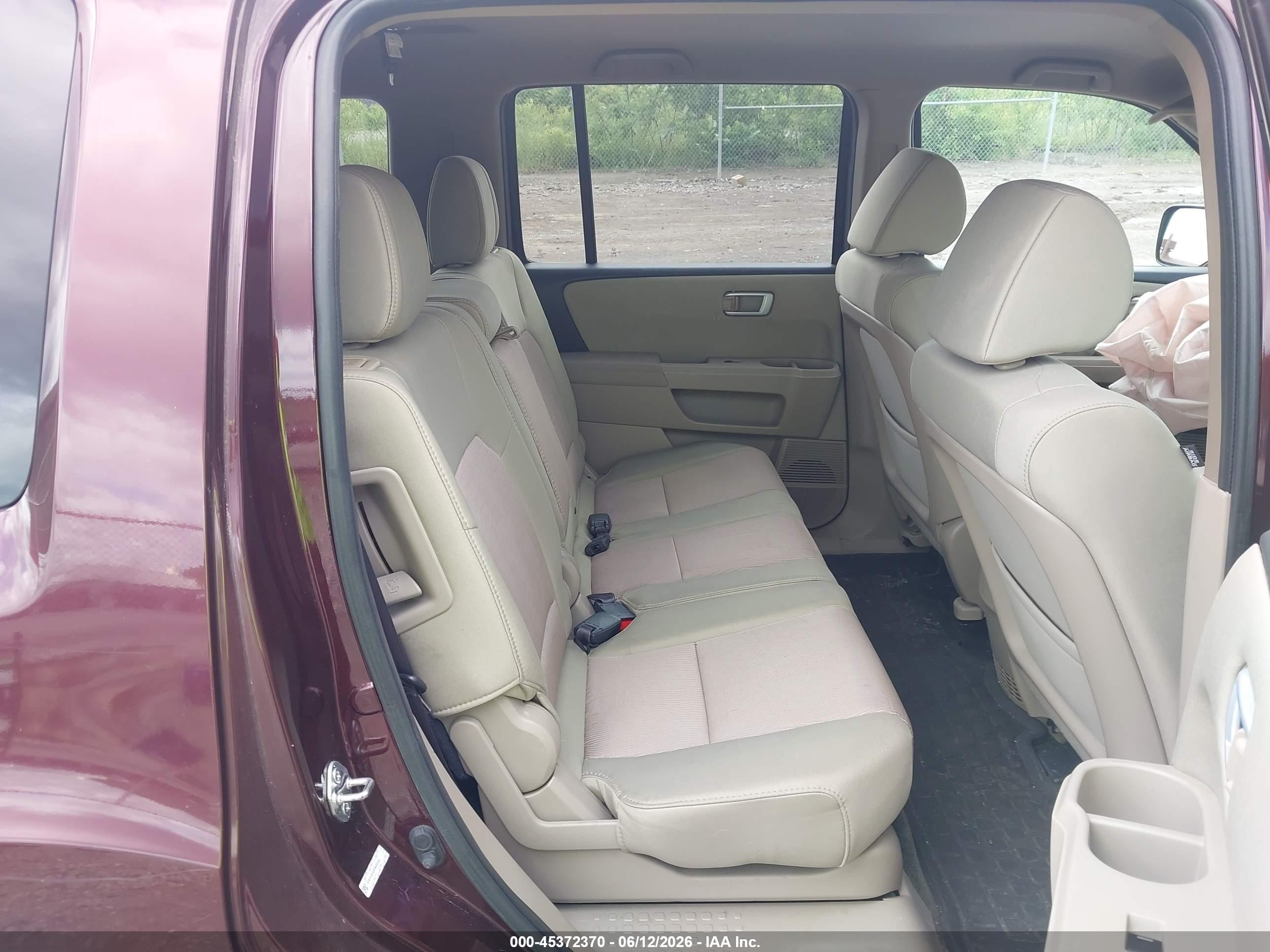 2015 Honda Pilot Ex Burgundy vin: 5FNYF4H43FB008264