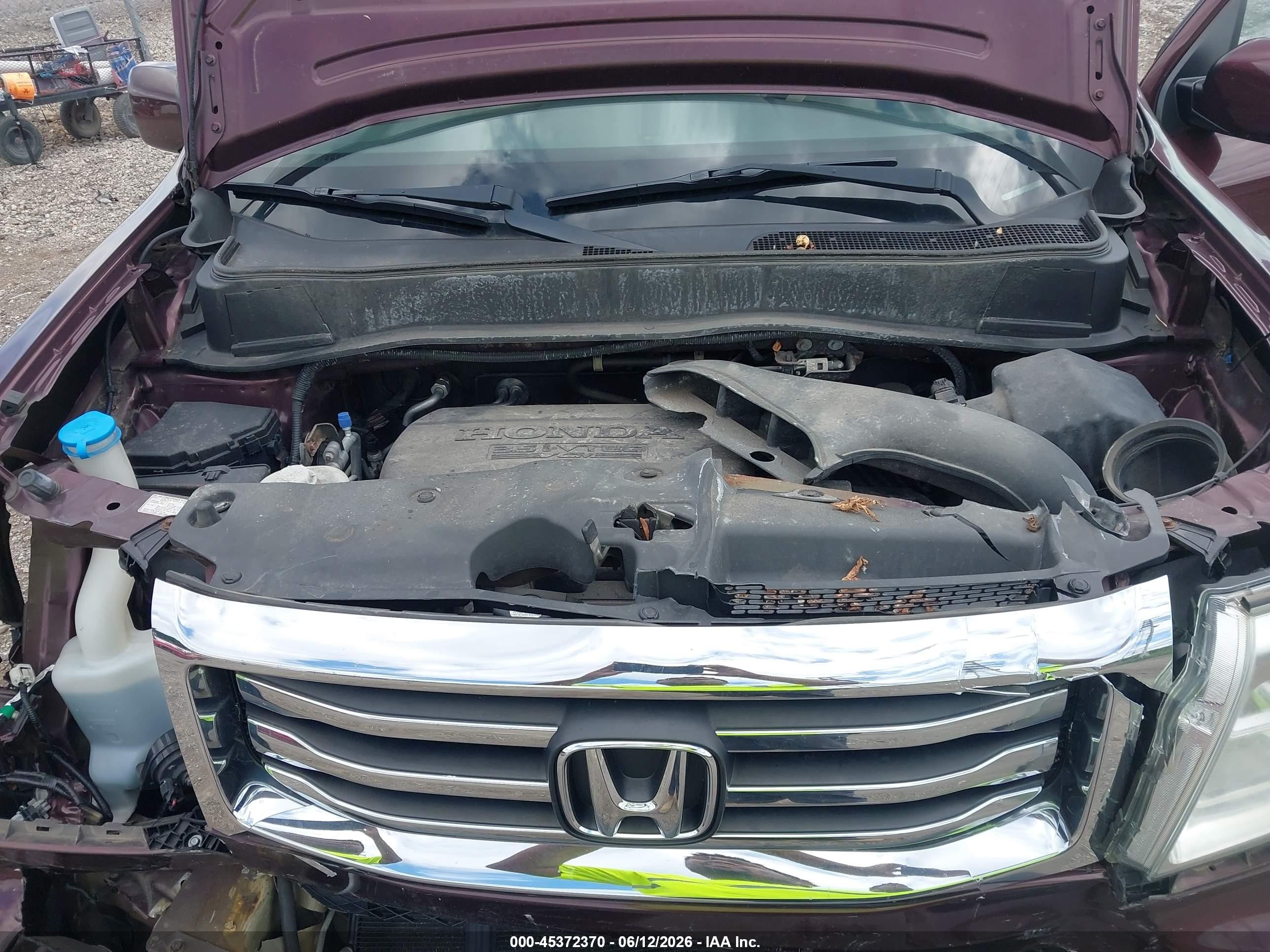 2015 Honda Pilot Ex Burgundy vin: 5FNYF4H43FB008264