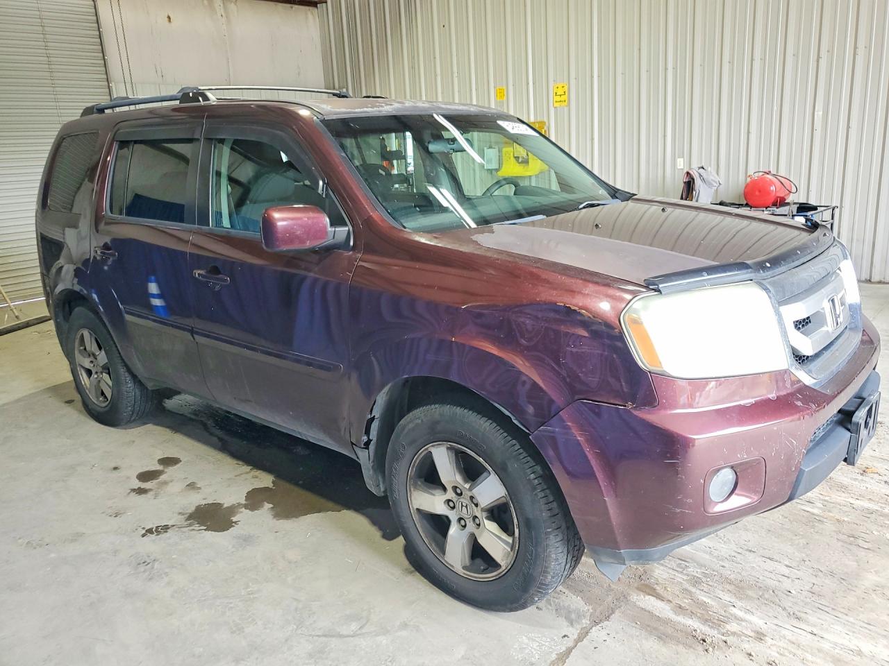 2010 Honda Pilot Ex Burgundy vin: 5FNYF4H44AB028015