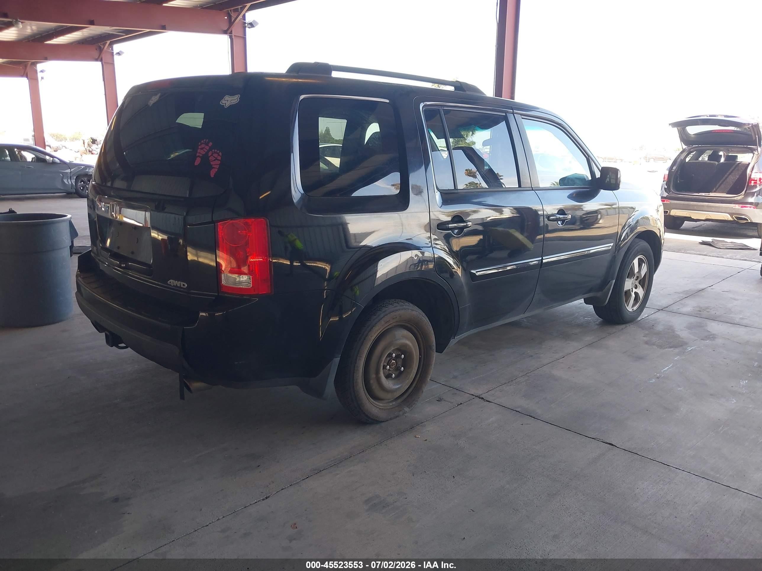 2011 Honda Pilot Ex Black vin: 5FNYF4H44BB017470