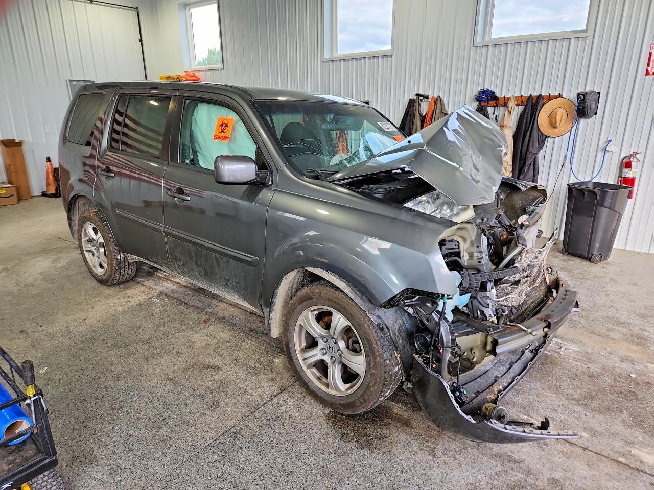 2012 Honda Pilot Ex Gray vin: 5FNYF4H44CB044556