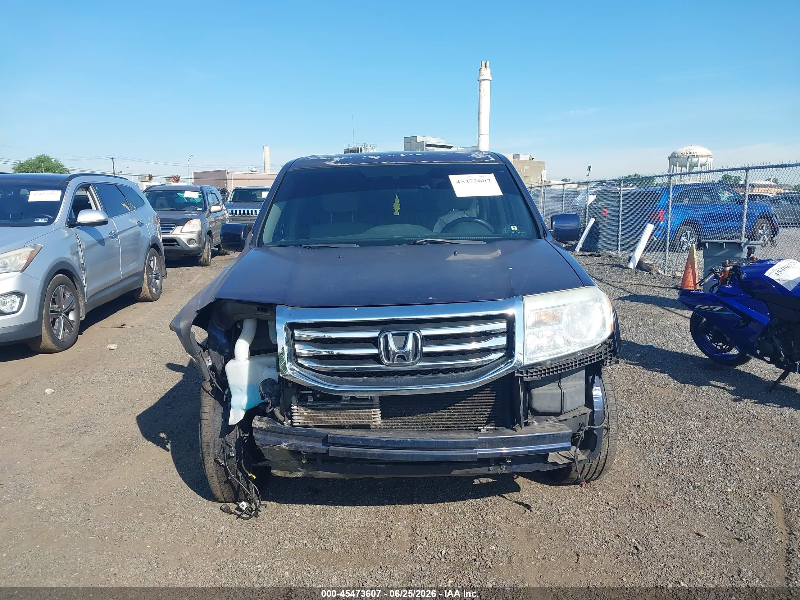 2013 Honda Pilot Ex Синий vin: 5FNYF4H44DB030240