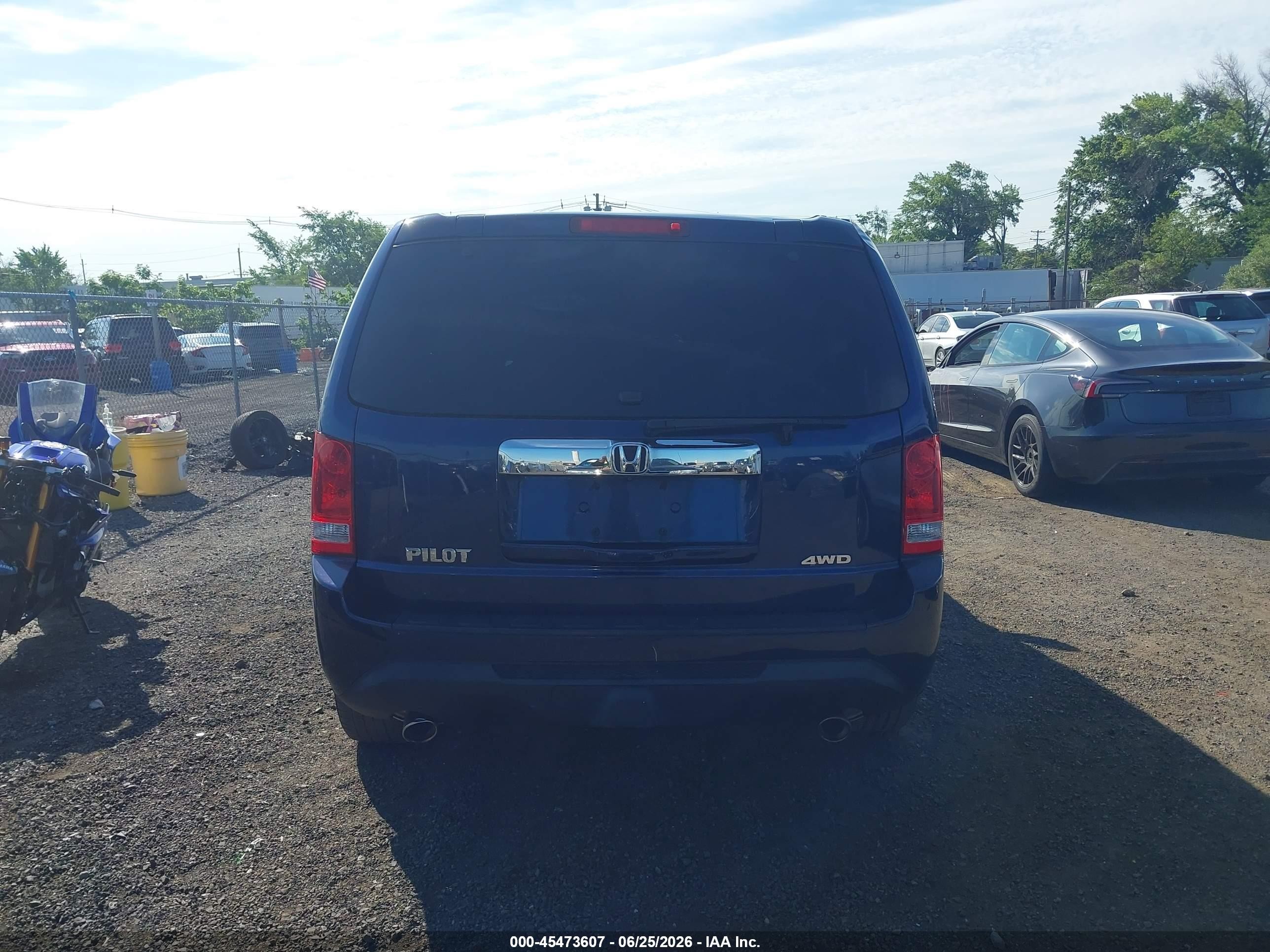 2013 Honda Pilot Ex Синий vin: 5FNYF4H44DB030240