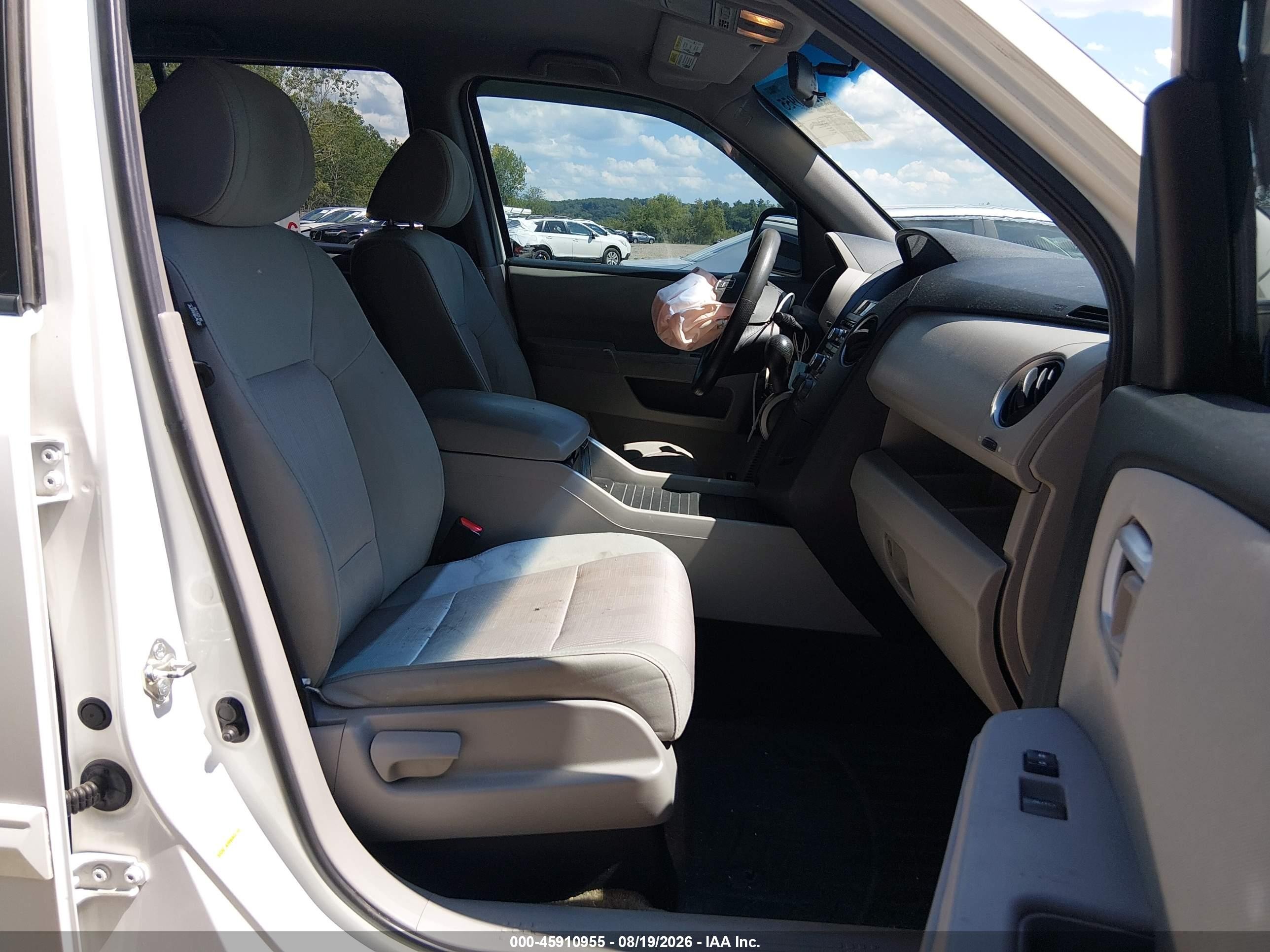 2013 Honda Pilot Ex Белый vin: 5FNYF4H44DB085660