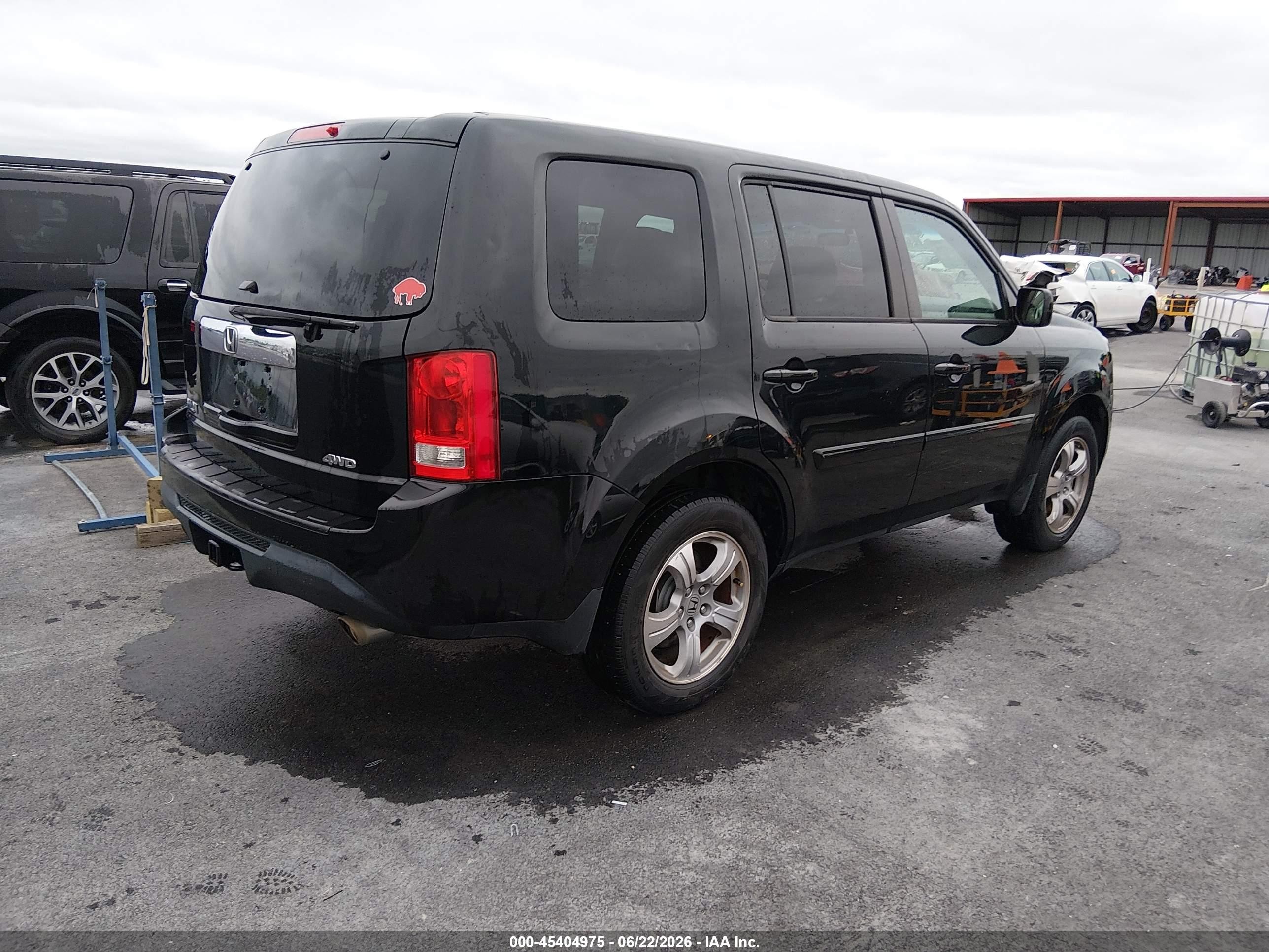 2015 Honda Pilot Ex Black vin: 5FNYF4H44FB012873