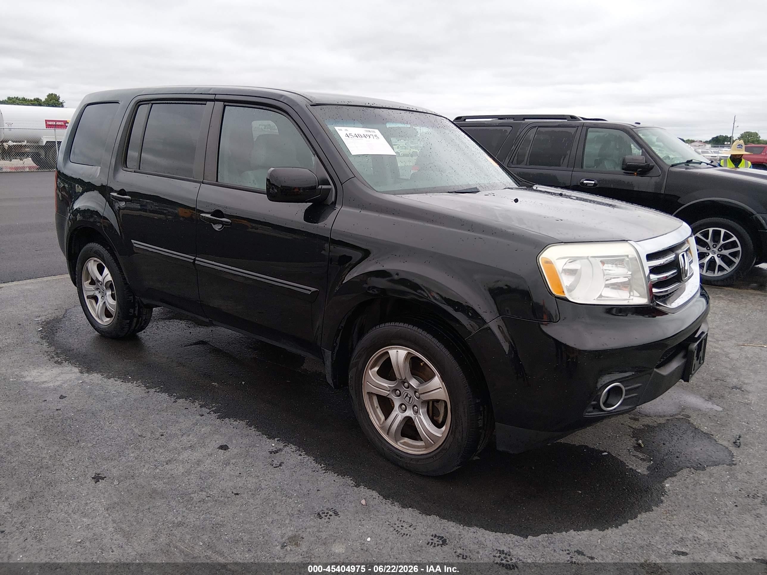 2015 Honda Pilot Ex Черный vin: 5FNYF4H44FB012873