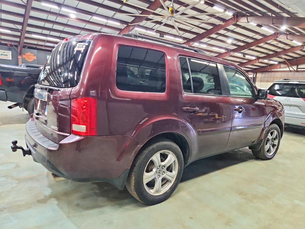 2015 Honda Pilot Ex Burgundy vin: 5FNYF4H44FB013313