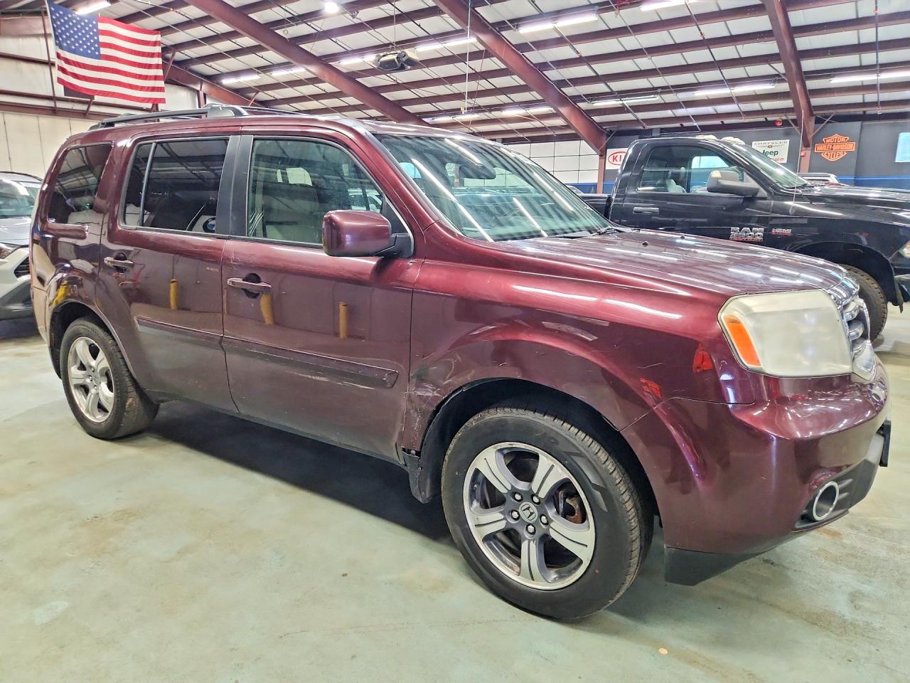 2015 Honda Pilot Ex Burgundy vin: 5FNYF4H44FB013313