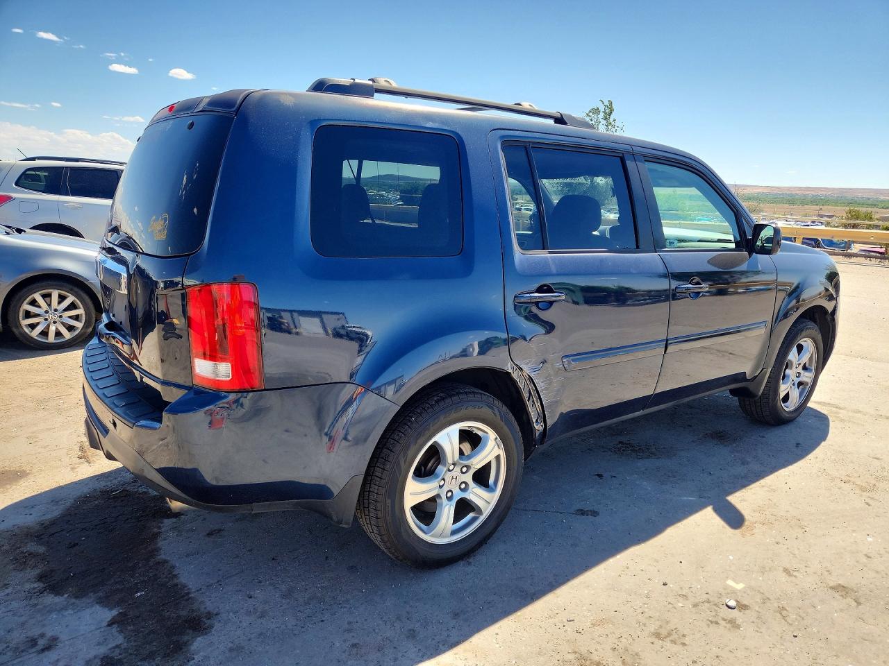 2012 Honda Pilot Ex Blue vin: 5FNYF4H45CB009704