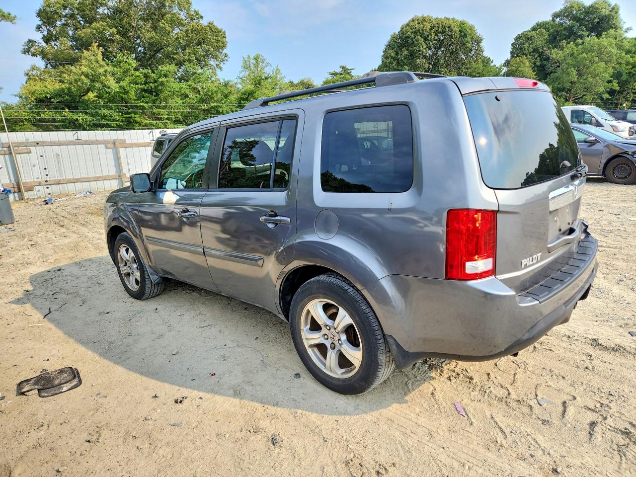 2012 Honda Pilot Ex Gray vin: 5FNYF4H45CB017012