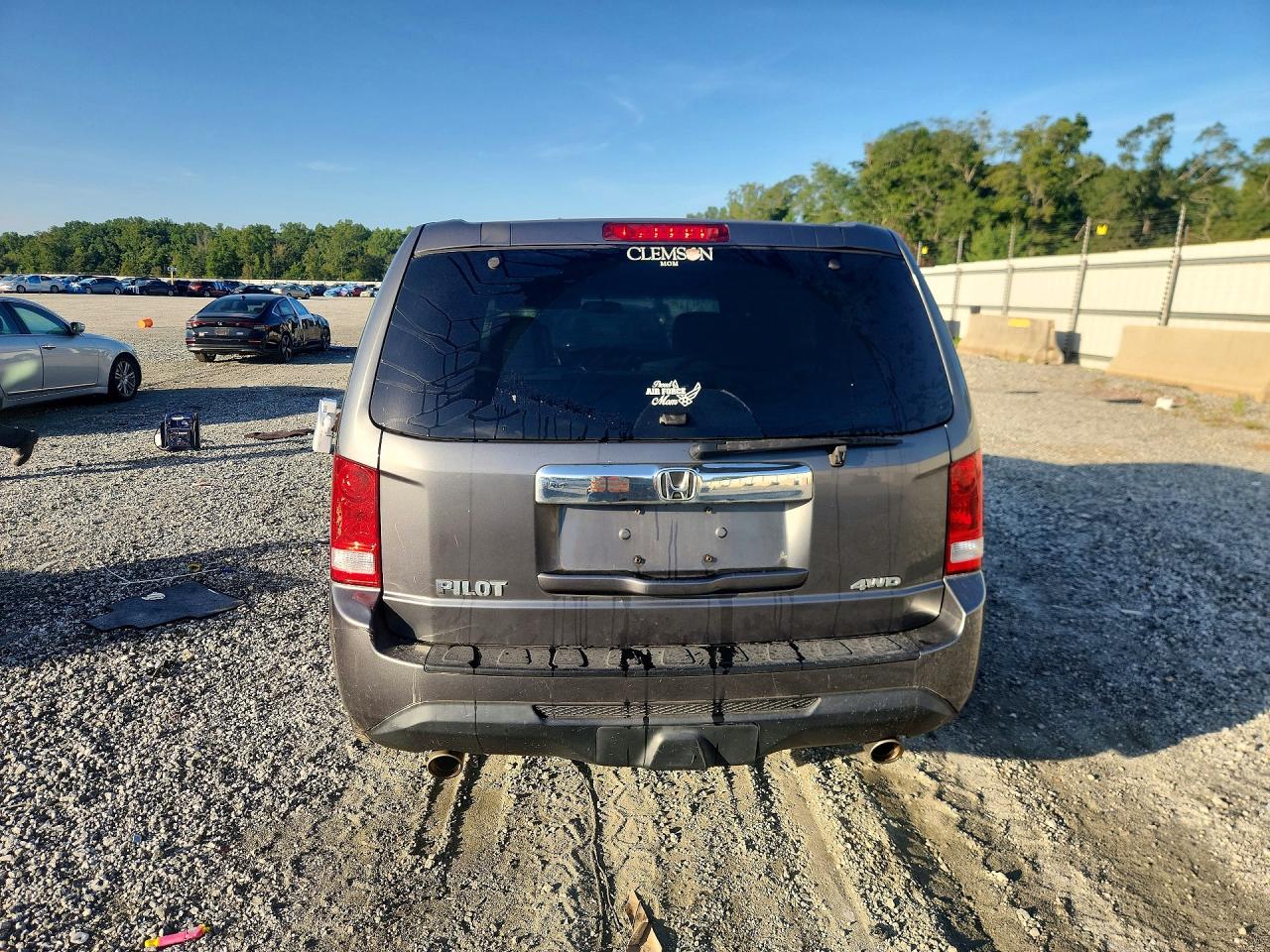 2012 Honda Pilot Ex Gray vin: 5FNYF4H45CB060488