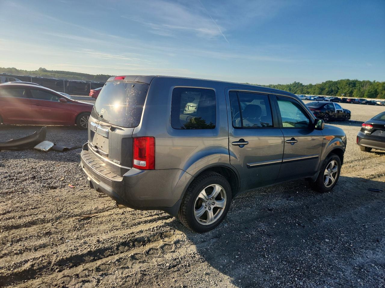 2012 Honda Pilot Ex Gray vin: 5FNYF4H45CB060488