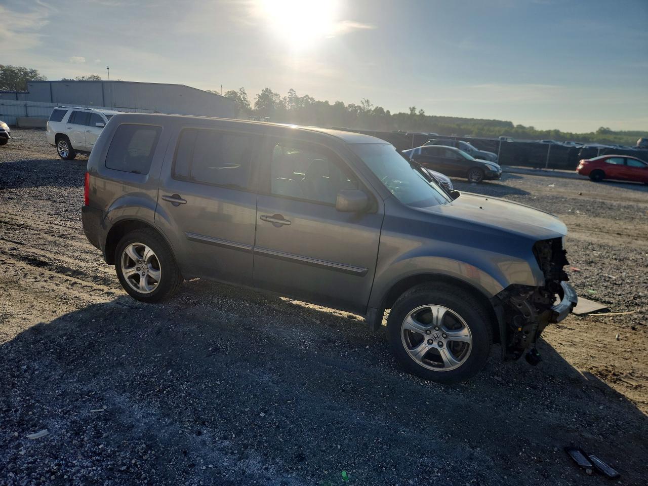 2012 Honda Pilot Ex Gray vin: 5FNYF4H45CB060488