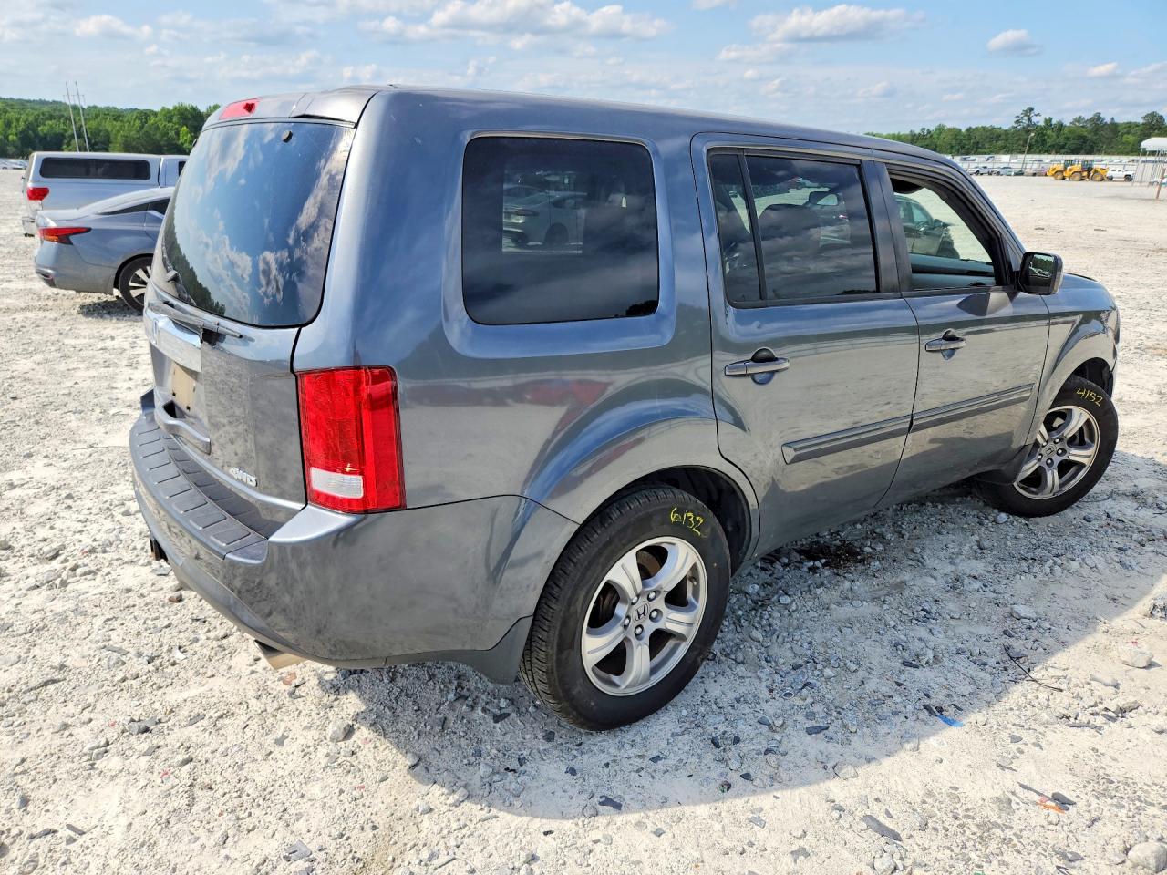 2013 Honda Pilot Ex Gray vin: 5FNYF4H45DB015326