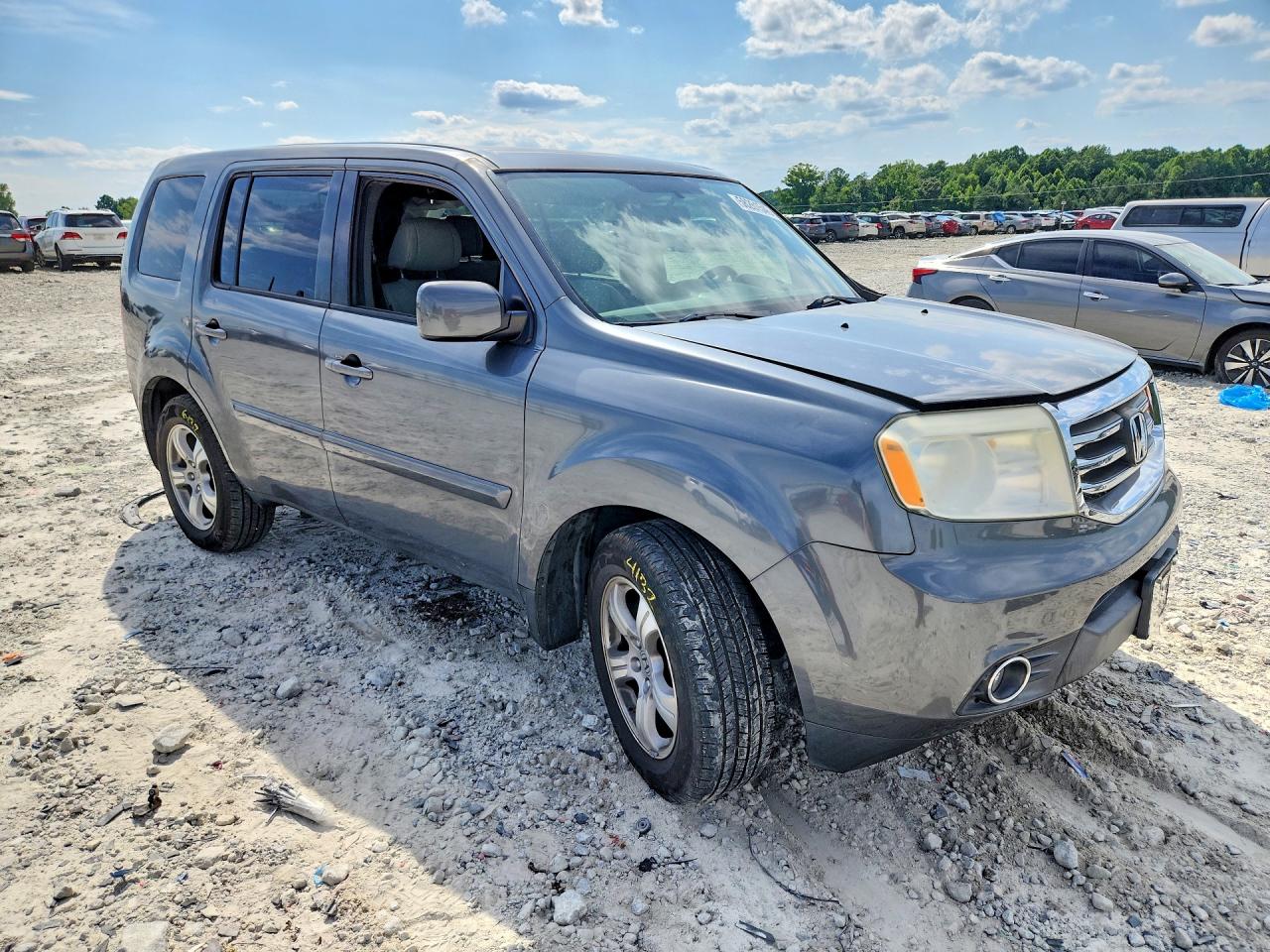 2013 Honda Pilot Ex Gray vin: 5FNYF4H45DB015326