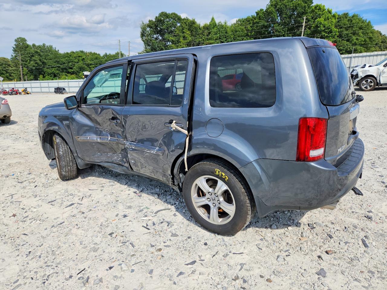 2013 Honda Pilot Ex Gray vin: 5FNYF4H45DB015326