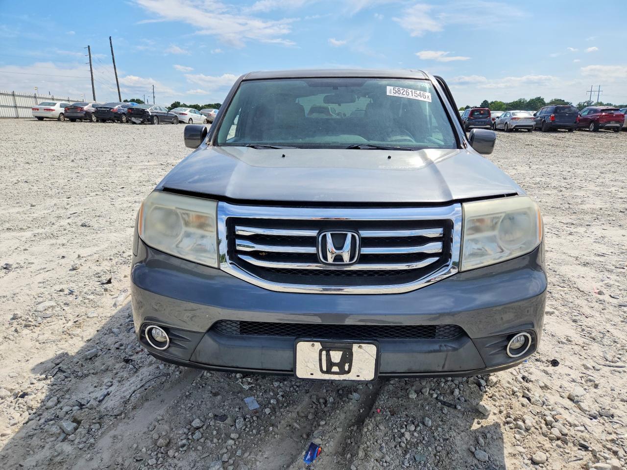 2013 Honda Pilot Ex Gray vin: 5FNYF4H45DB015326