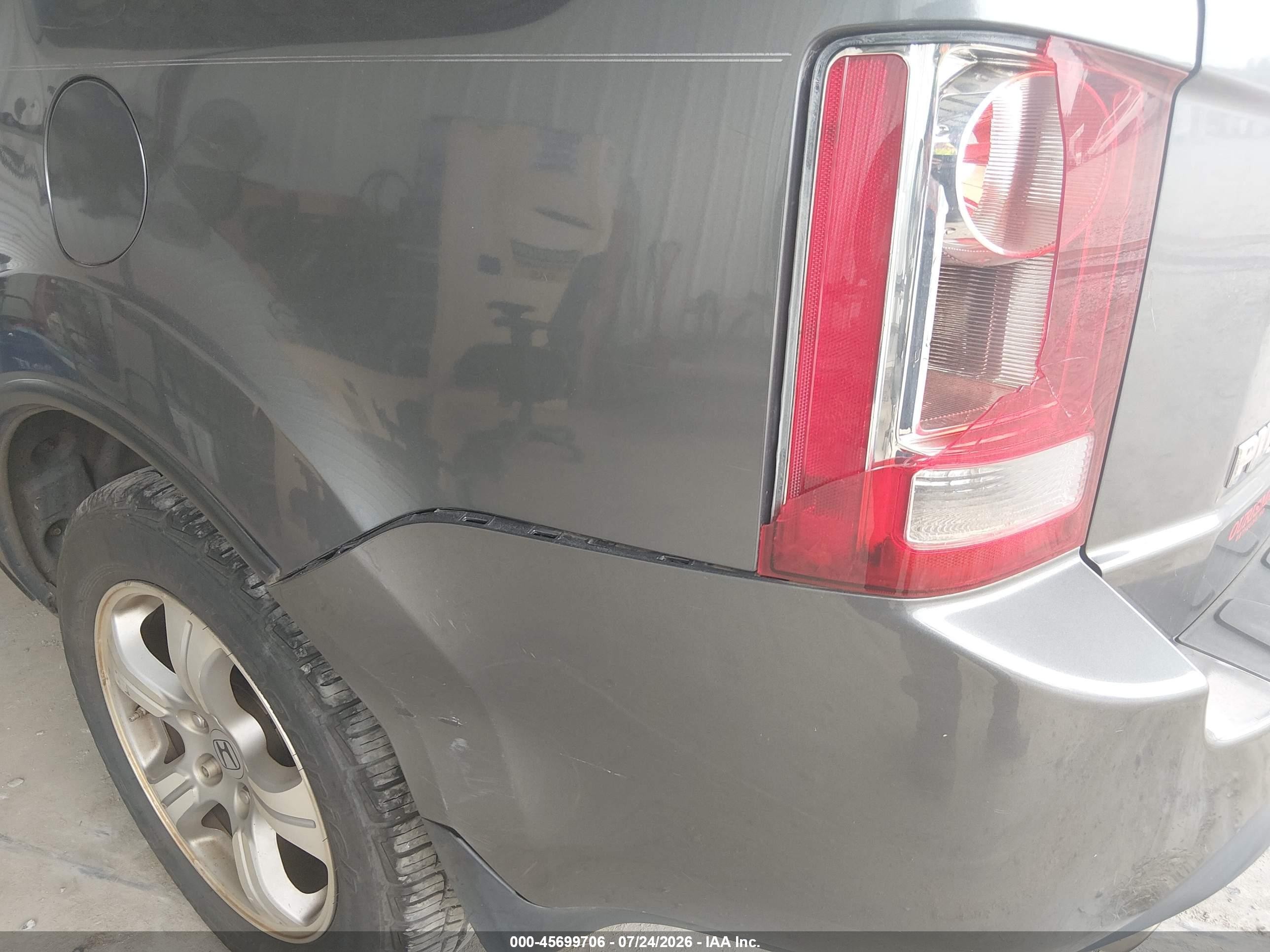 2013 Honda Pilot Ex Серый vin: 5FNYF4H45DB053042