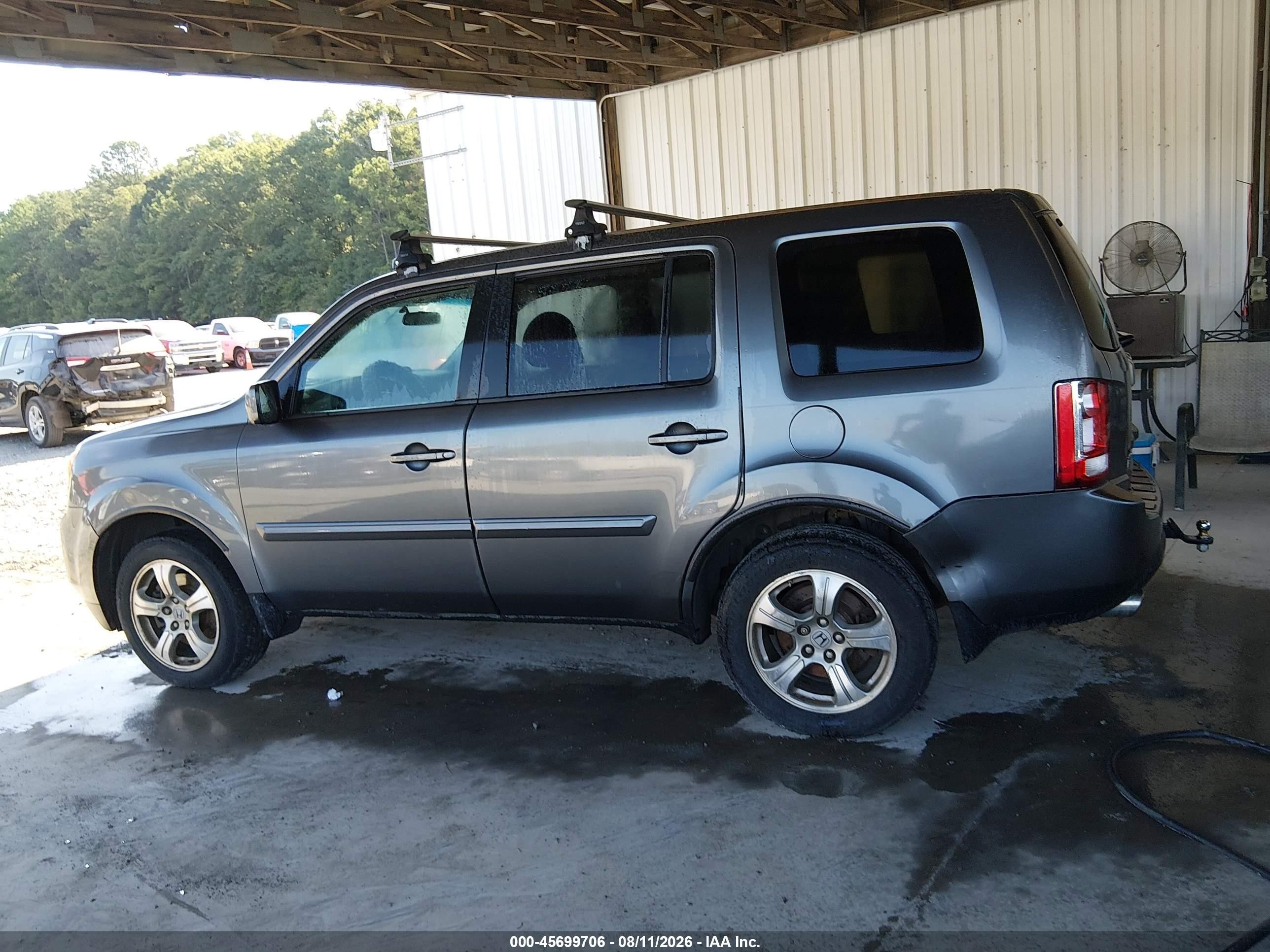 2013 Honda Pilot Ex Серый vin: 5FNYF4H45DB053042