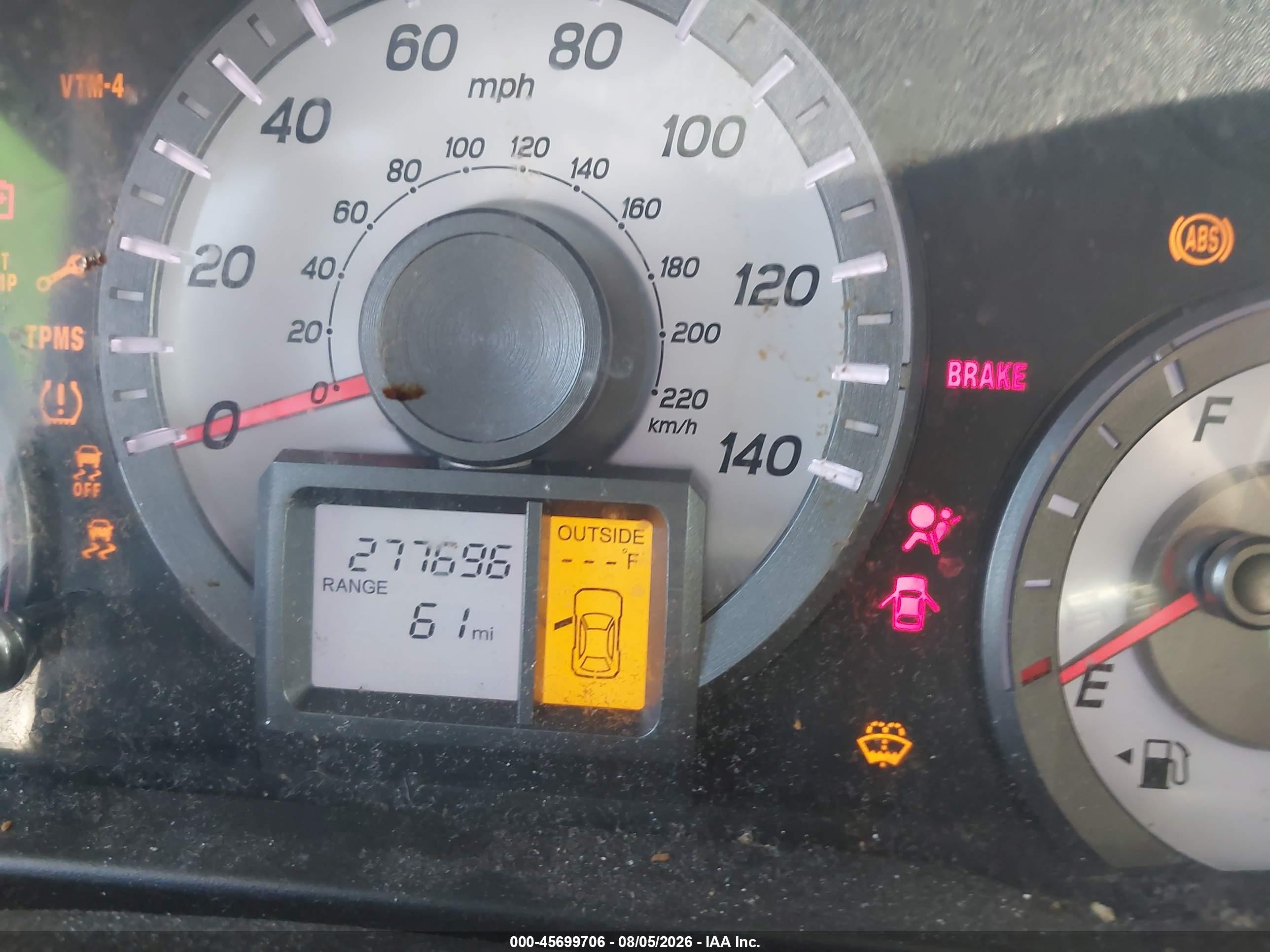2013 Honda Pilot Ex Серый vin: 5FNYF4H45DB053042