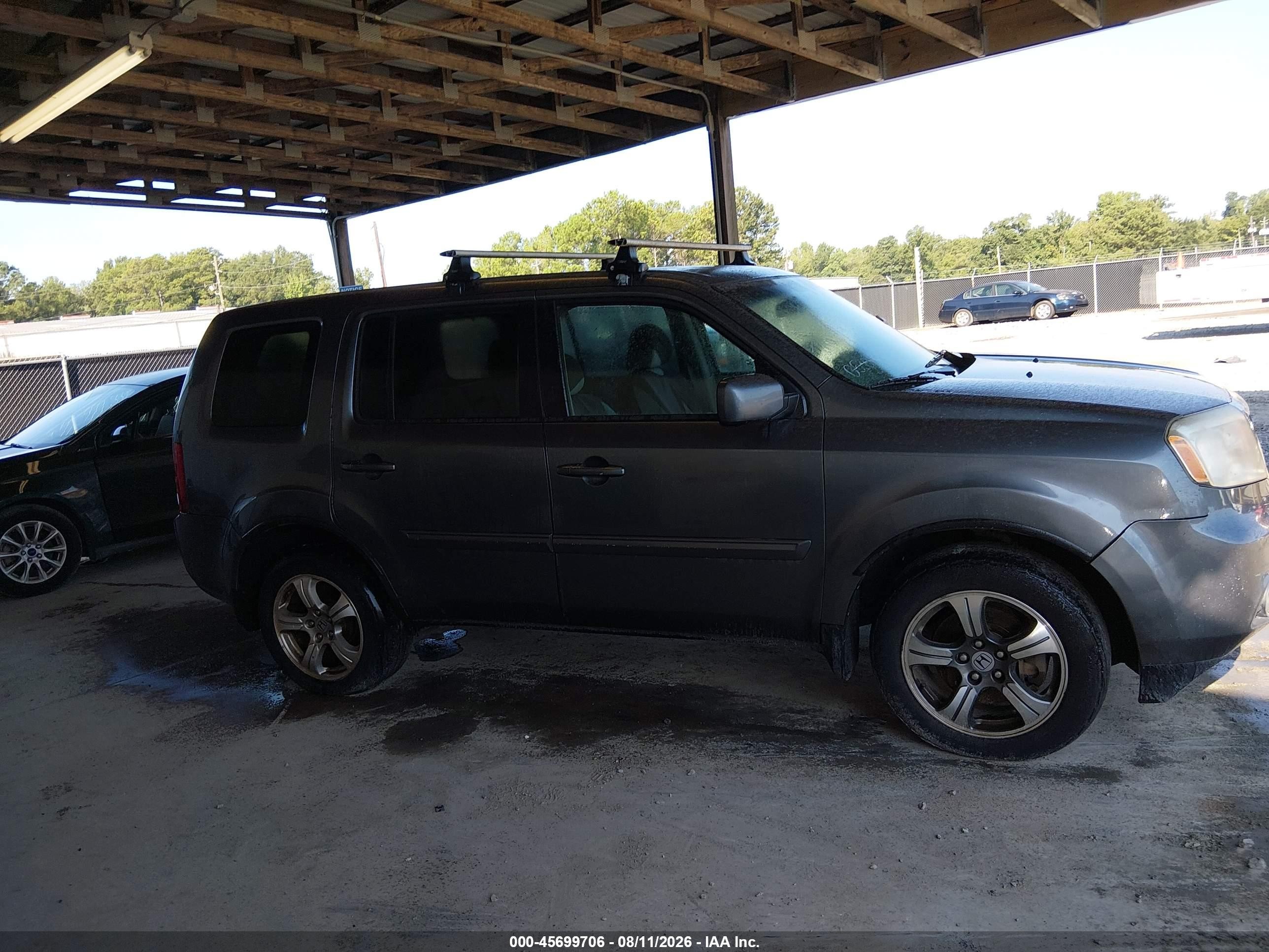 2013 Honda Pilot Ex Серый vin: 5FNYF4H45DB053042