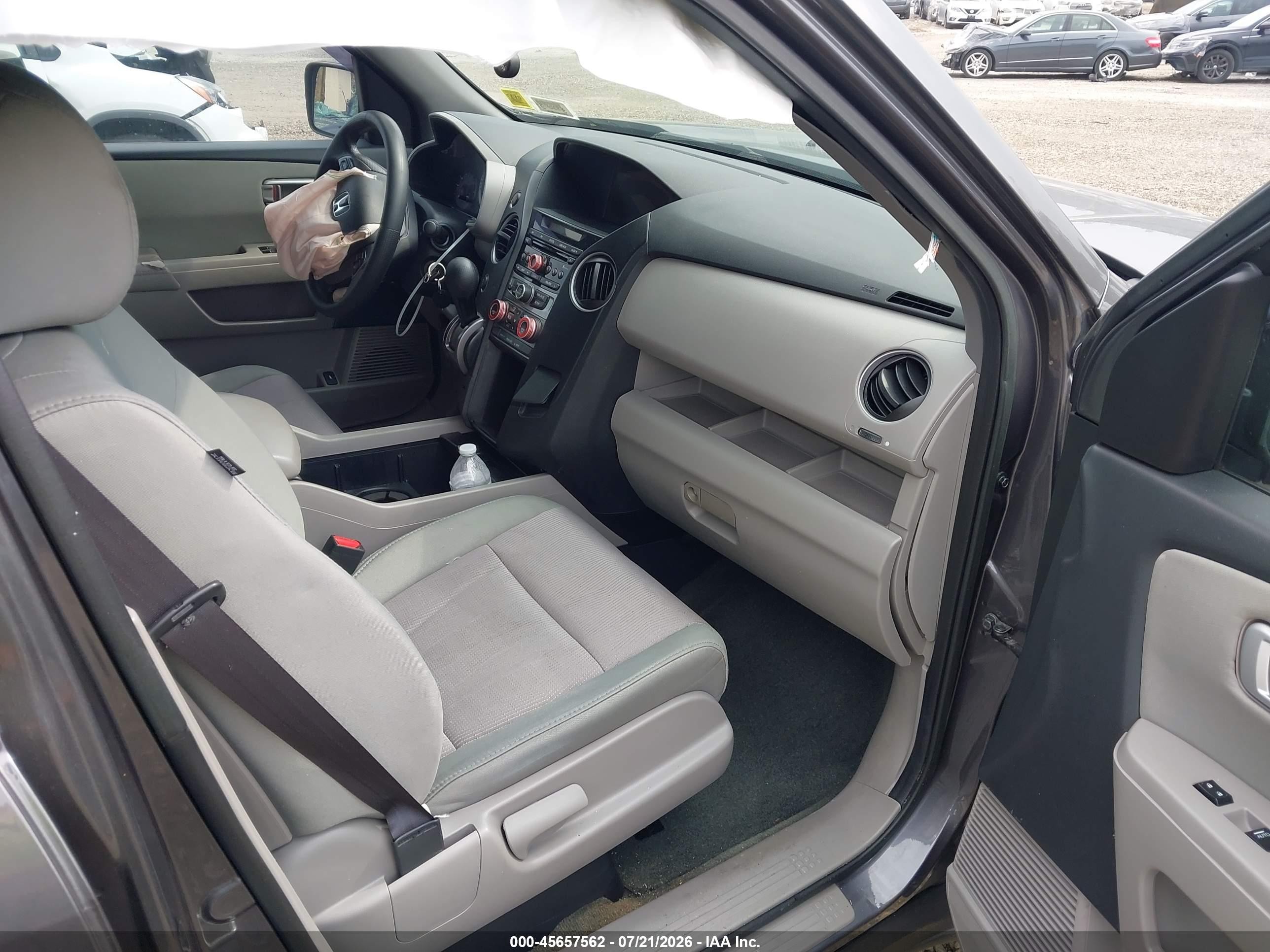 2014 Honda Pilot Ex Серый vin: 5FNYF4H45EB050594