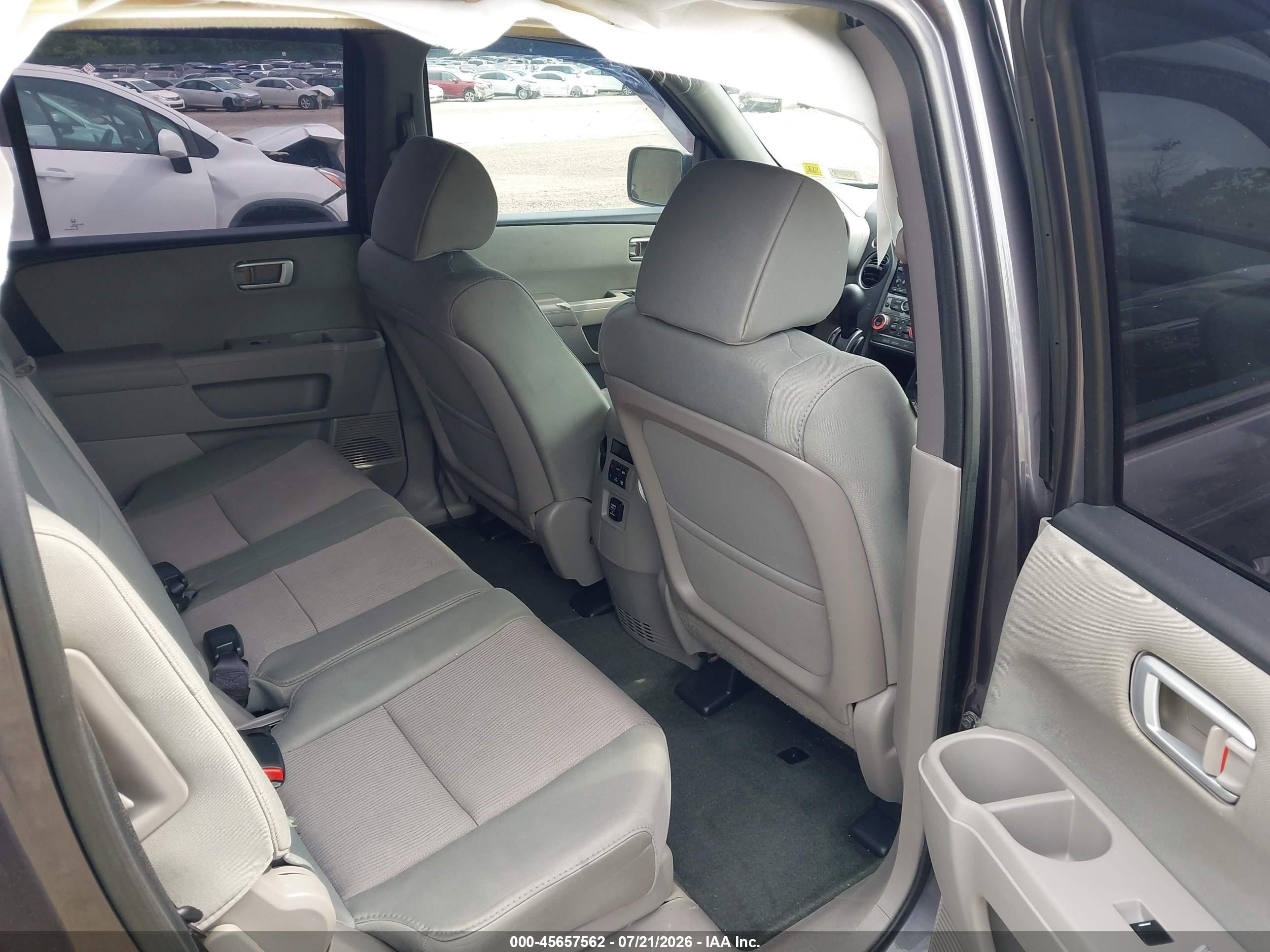 2014 Honda Pilot Ex Серый vin: 5FNYF4H45EB050594