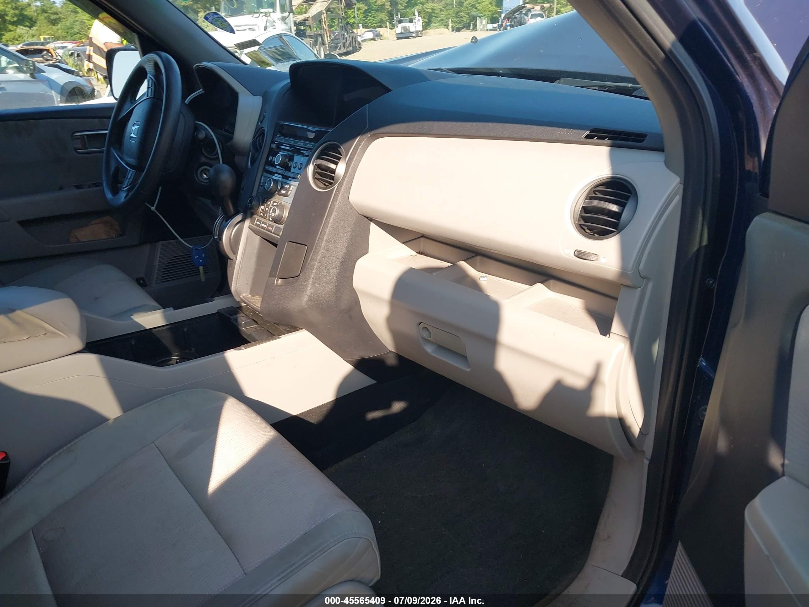 2014 Honda Pilot Ex Blue vin: 5FNYF4H45EB053768