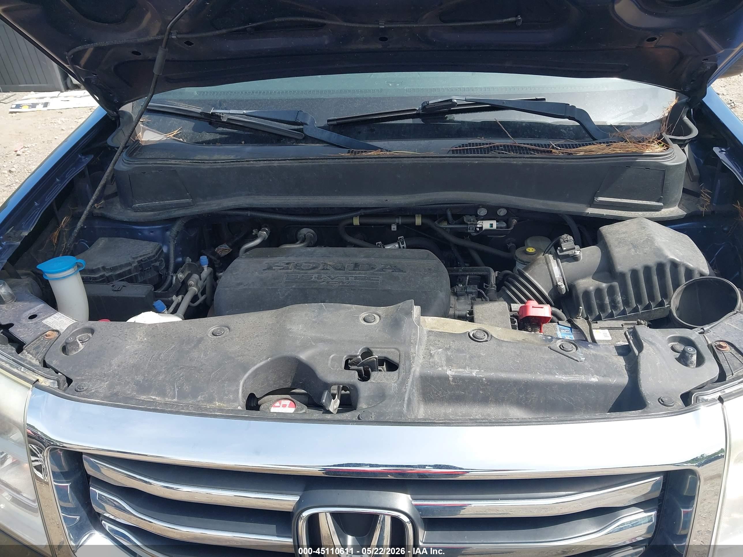 2014 Honda Pilot Ex Синий vin: 5FNYF4H45EB053804