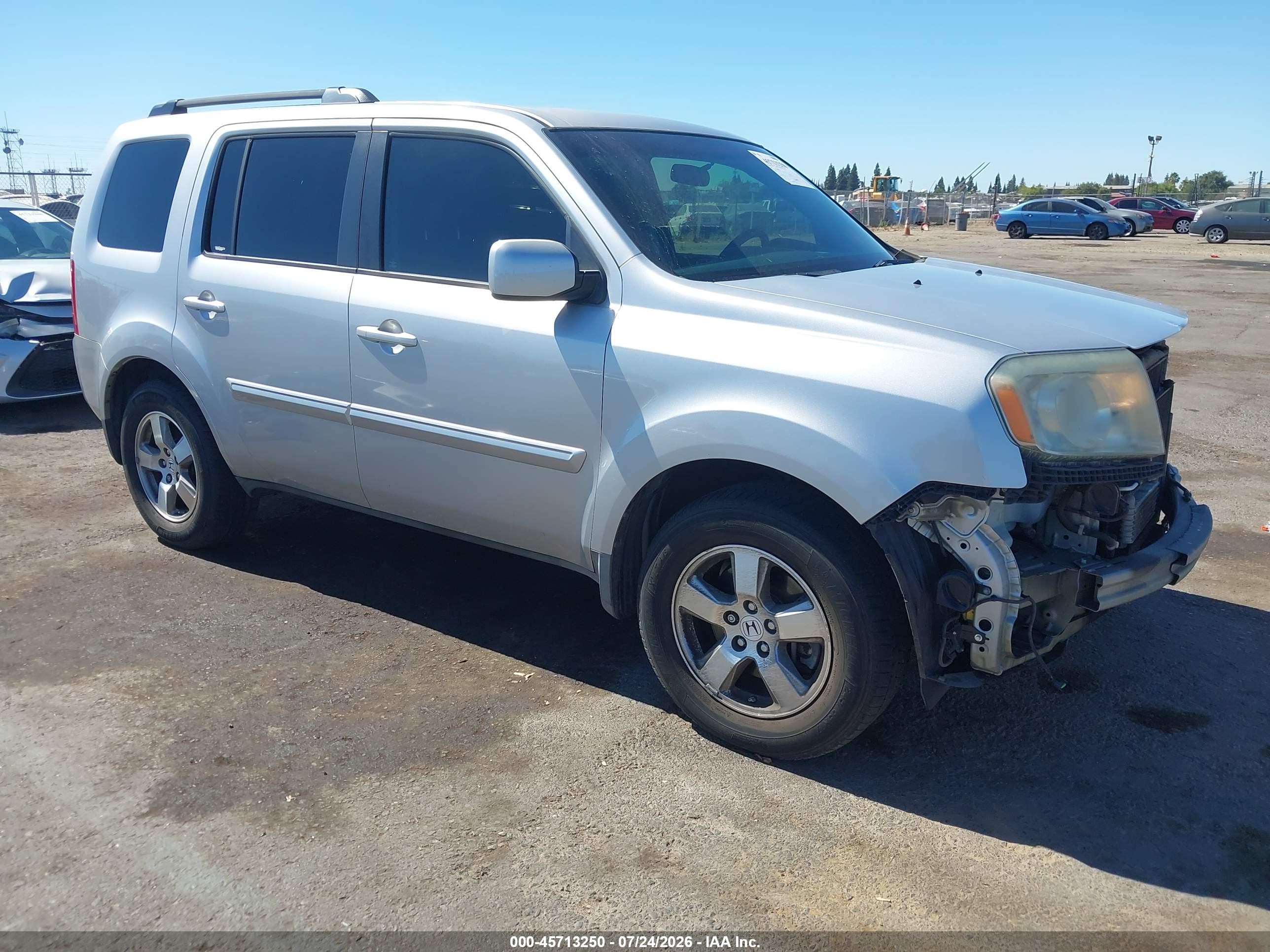 2010 Honda Pilot Ex Серебряный vin: 5FNYF4H46AB032339