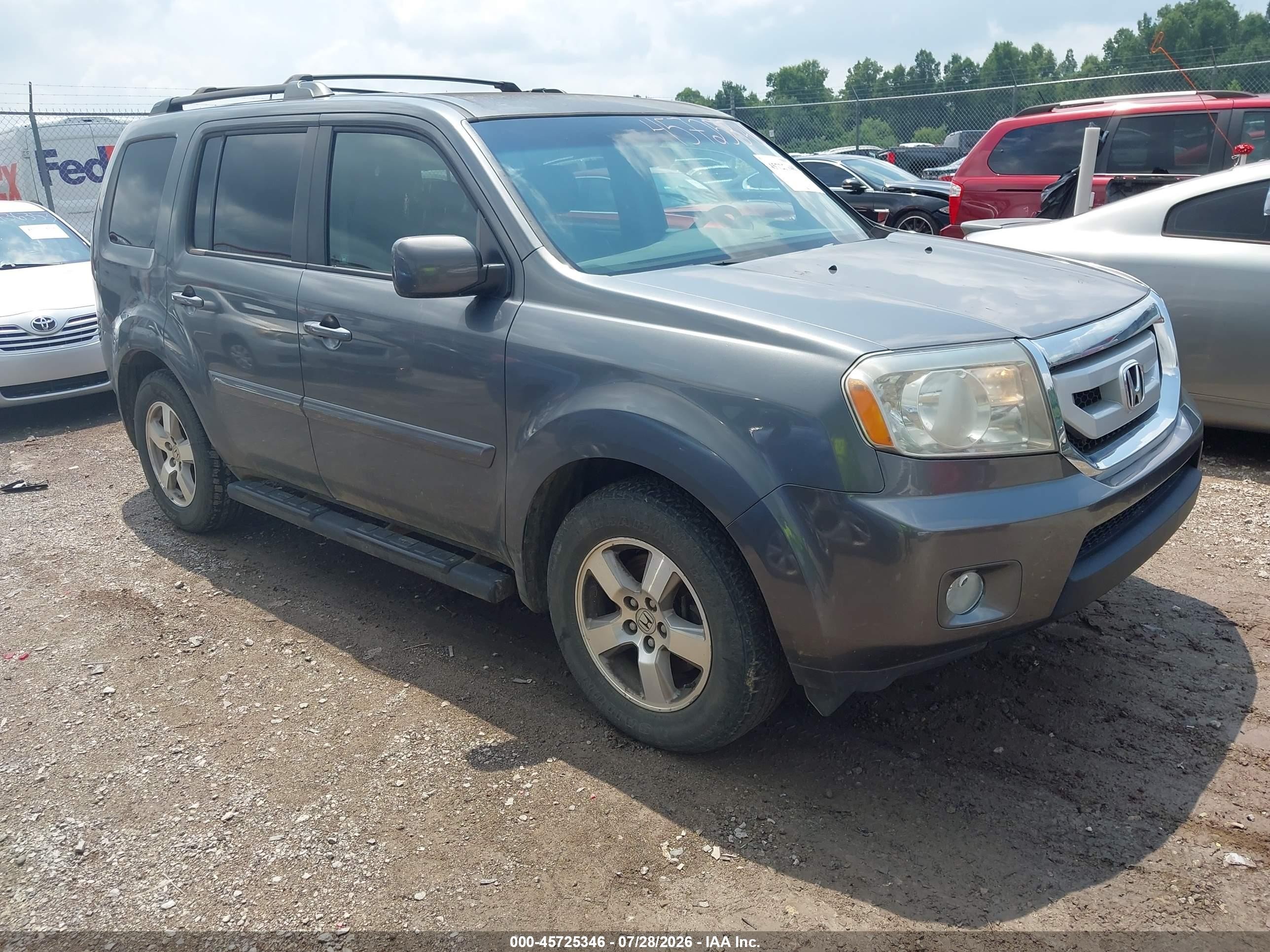 2011 Honda Pilot Ex Серый vin: 5FNYF4H46BB013453