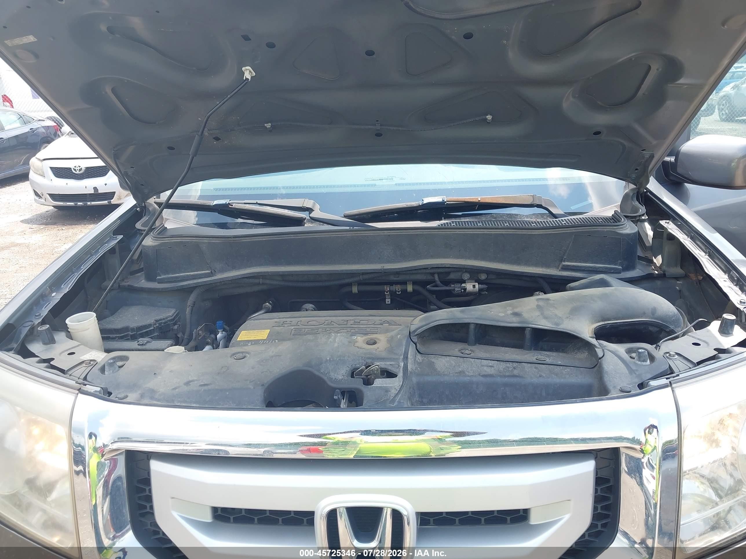 2011 Honda Pilot Ex Серый vin: 5FNYF4H46BB013453