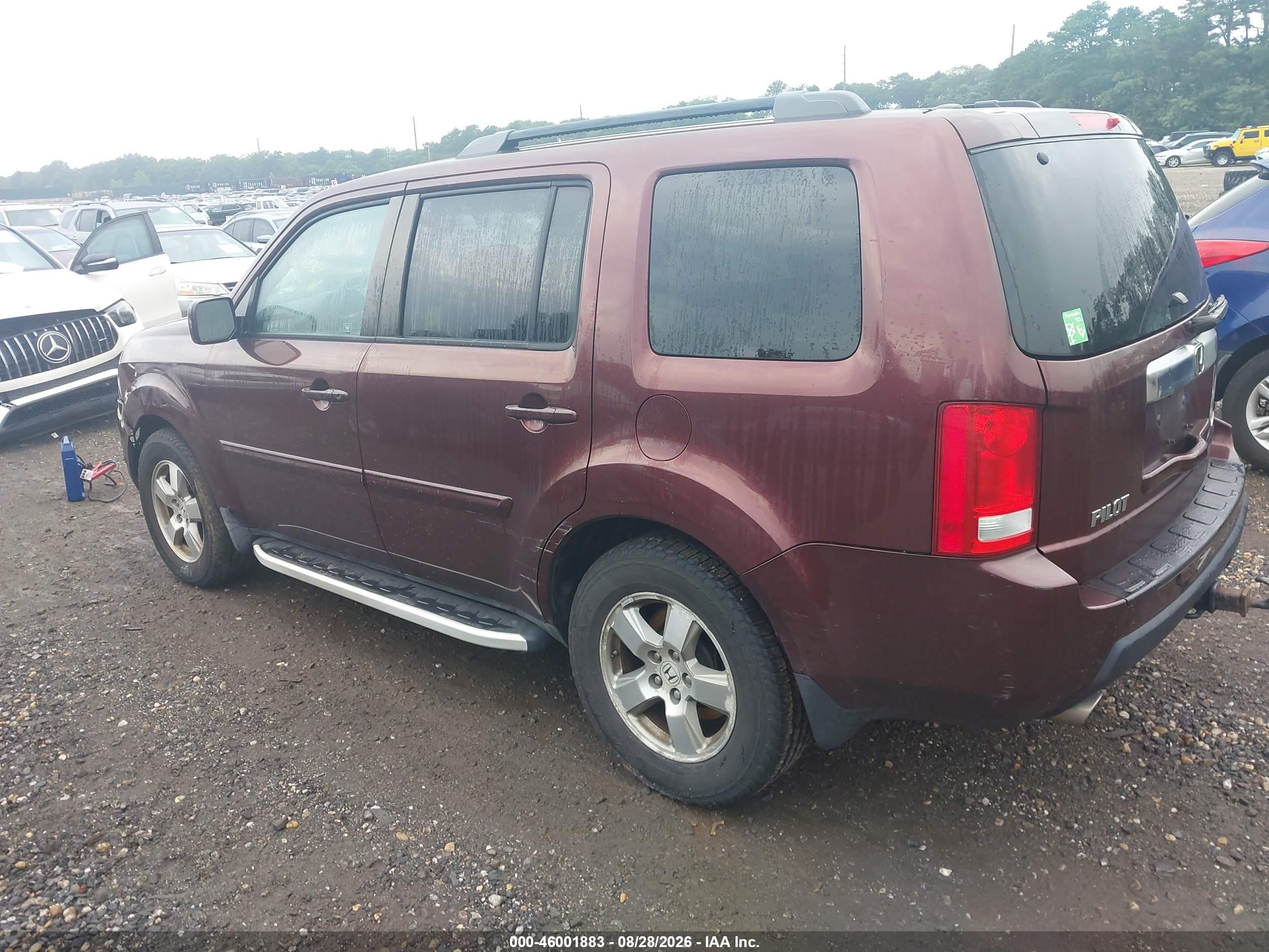 2011 Honda Pilot Ex Purple vin: 5FNYF4H46BB040412
