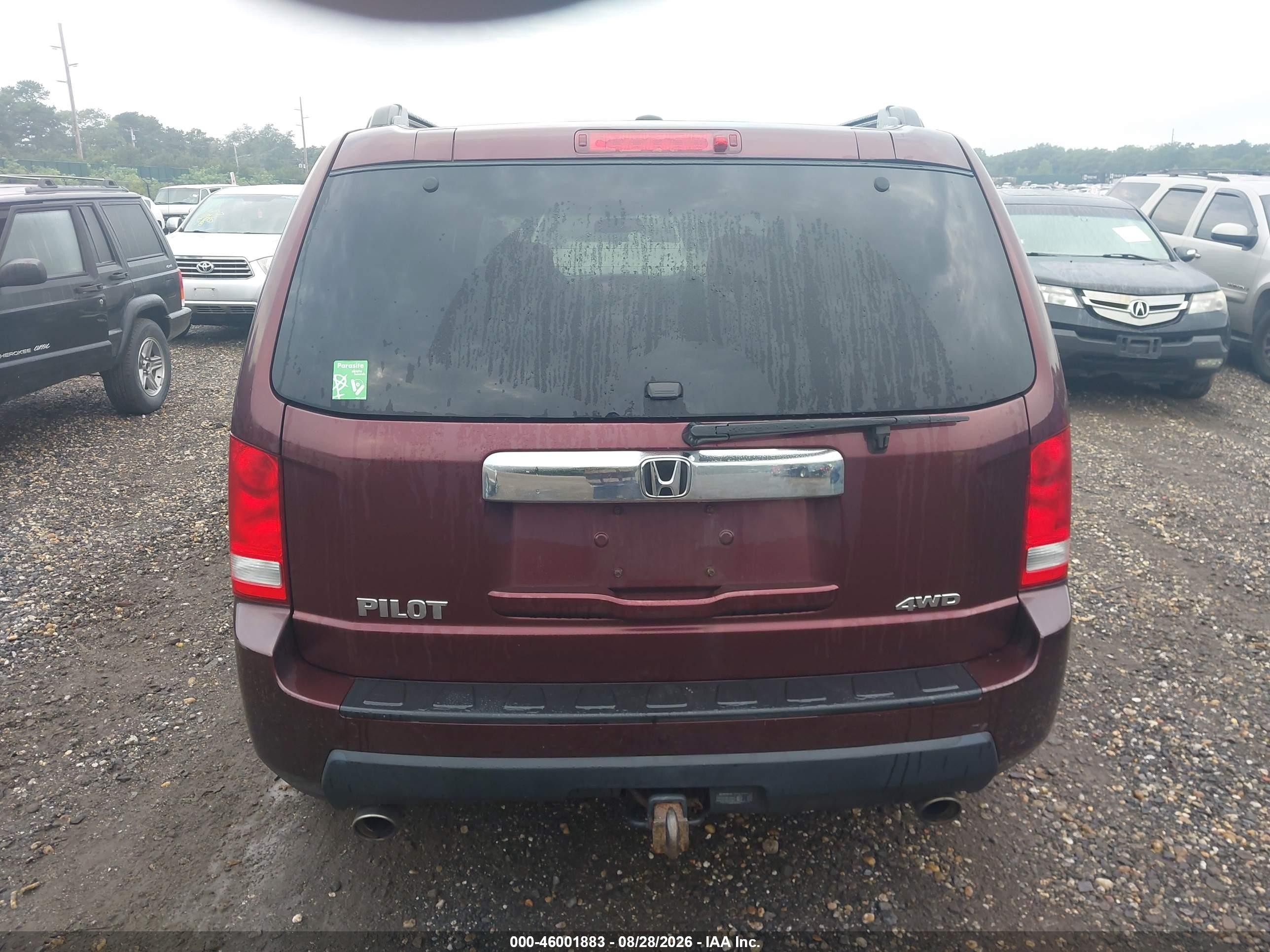 2011 Honda Pilot Ex Purple vin: 5FNYF4H46BB040412