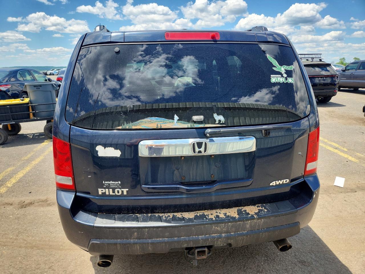 2011 Honda Pilot Ex Blue vin: 5FNYF4H46BB081400