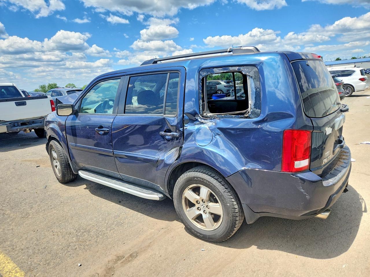 2011 Honda Pilot Ex Blue vin: 5FNYF4H46BB081400