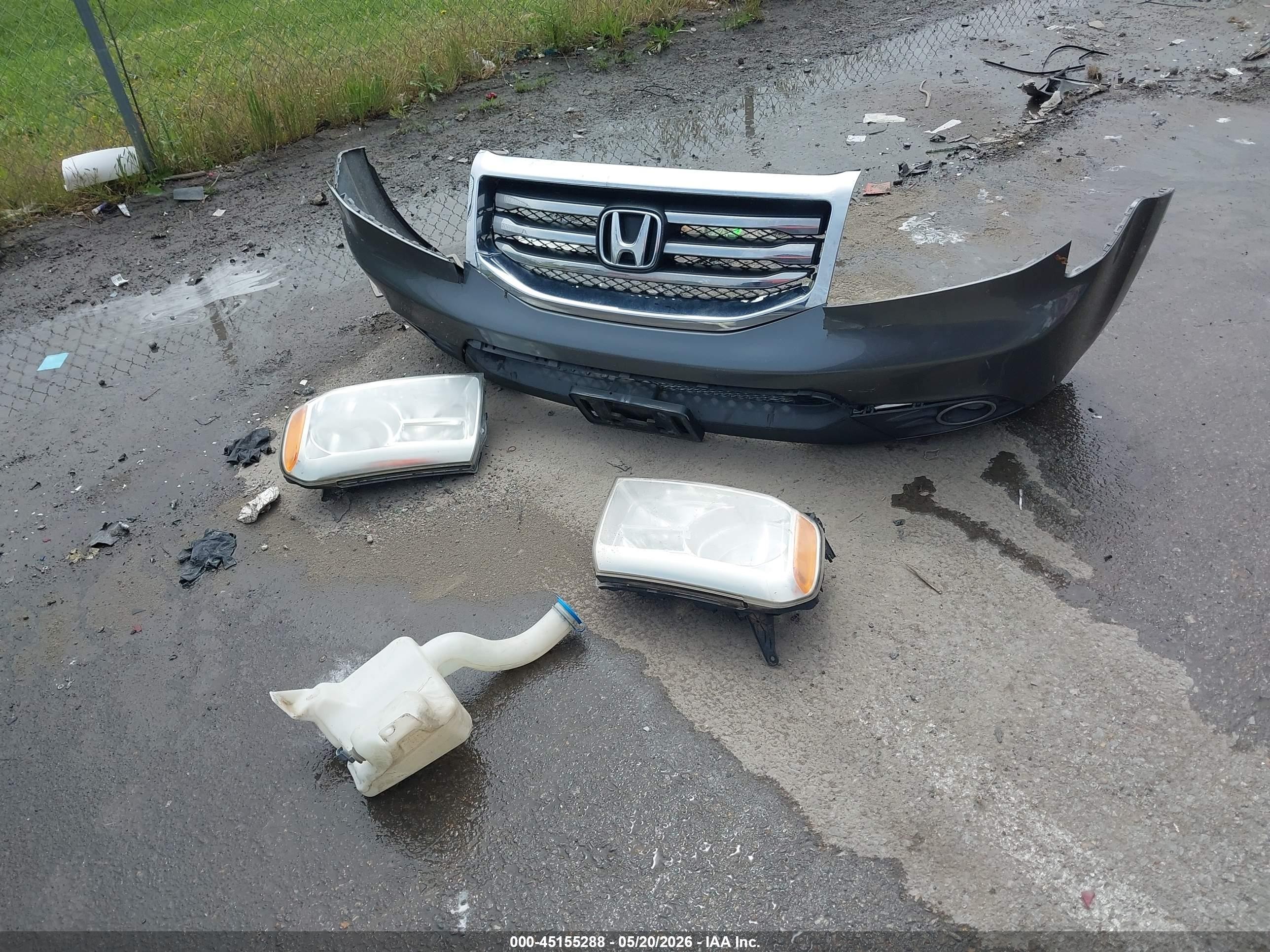 2012 Honda Pilot Ex Серый vin: 5FNYF4H46CB045529