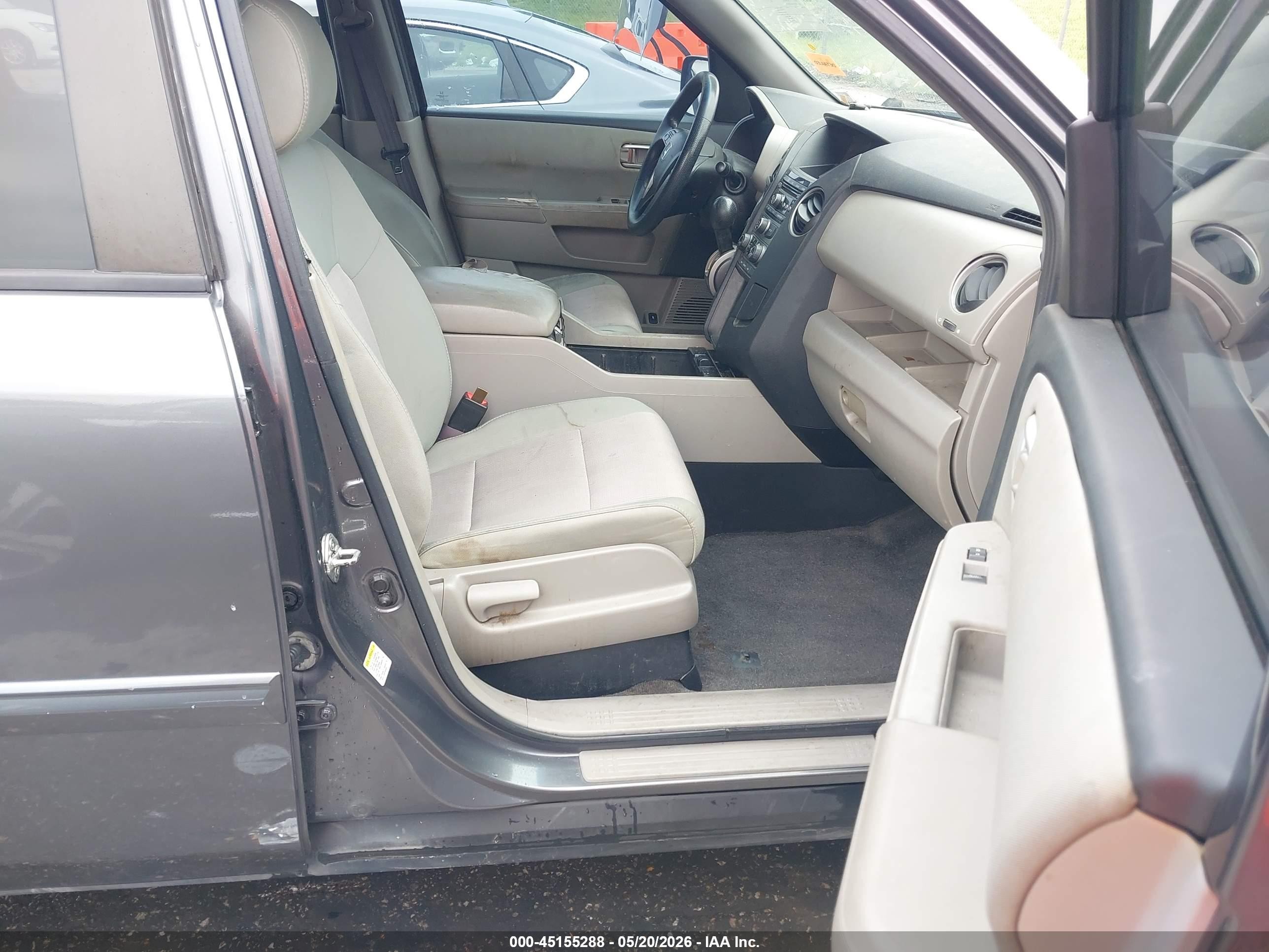 2012 Honda Pilot Ex Серый vin: 5FNYF4H46CB045529