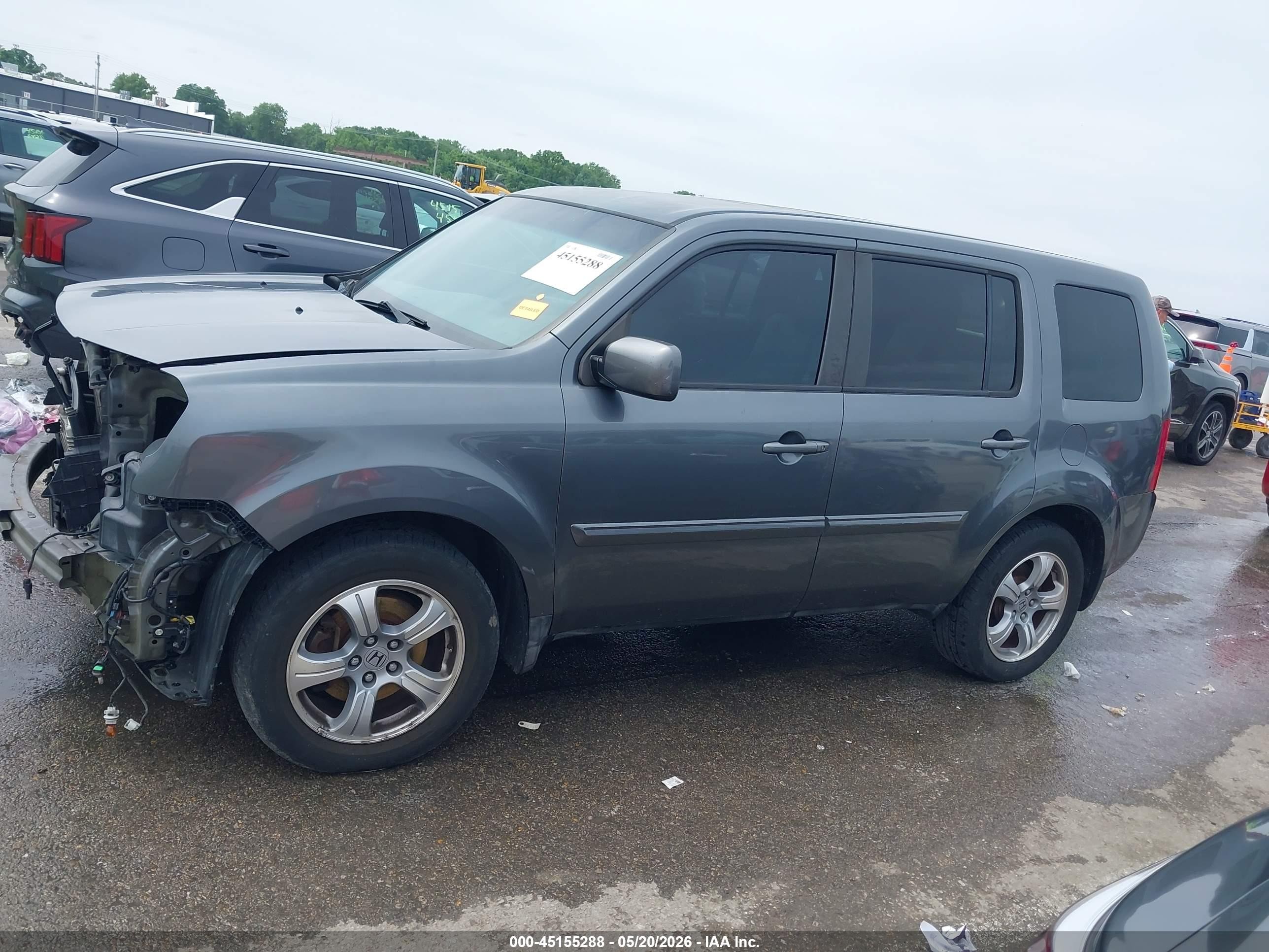2012 Honda Pilot Ex Серый vin: 5FNYF4H46CB045529