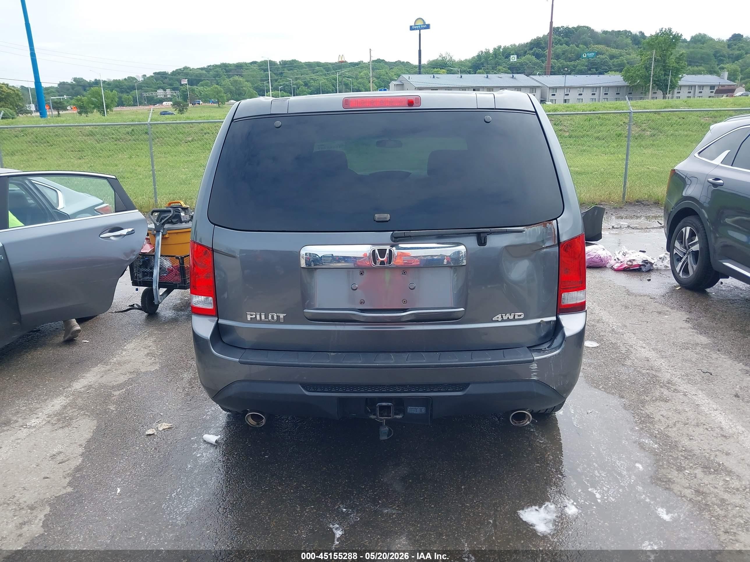 2012 Honda Pilot Ex Серый vin: 5FNYF4H46CB045529