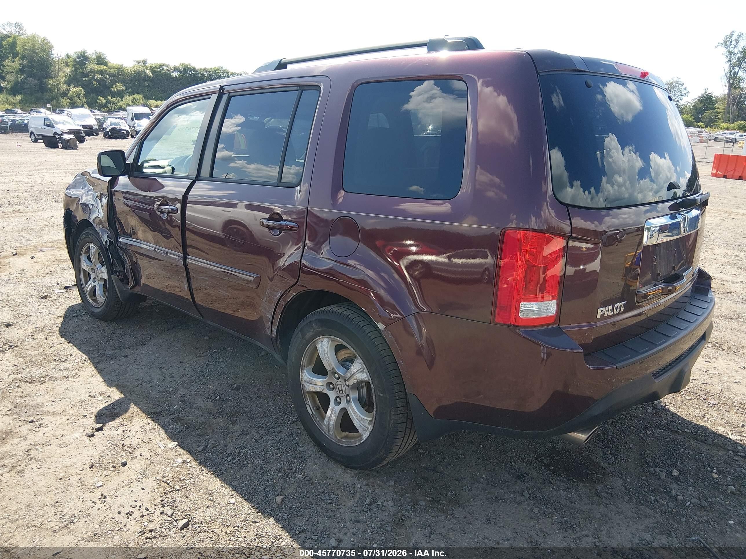 2012 Honda Pilot Ex Red vin: 5FNYF4H46CB056935