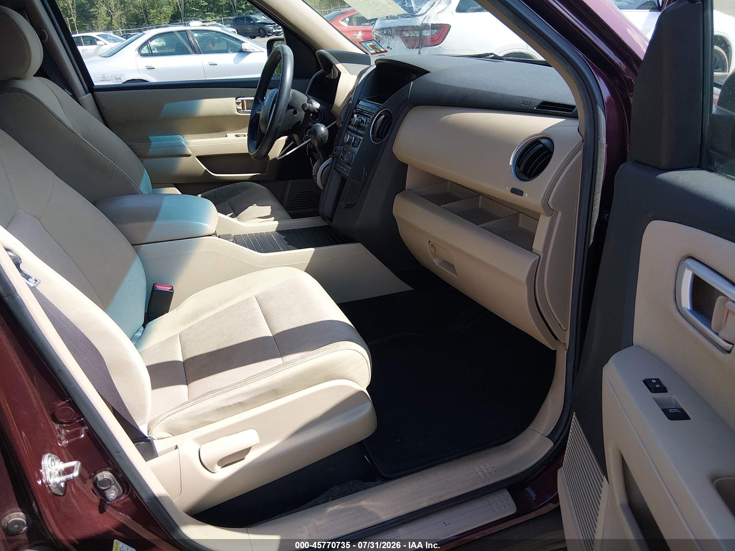2012 Honda Pilot Ex Red vin: 5FNYF4H46CB056935