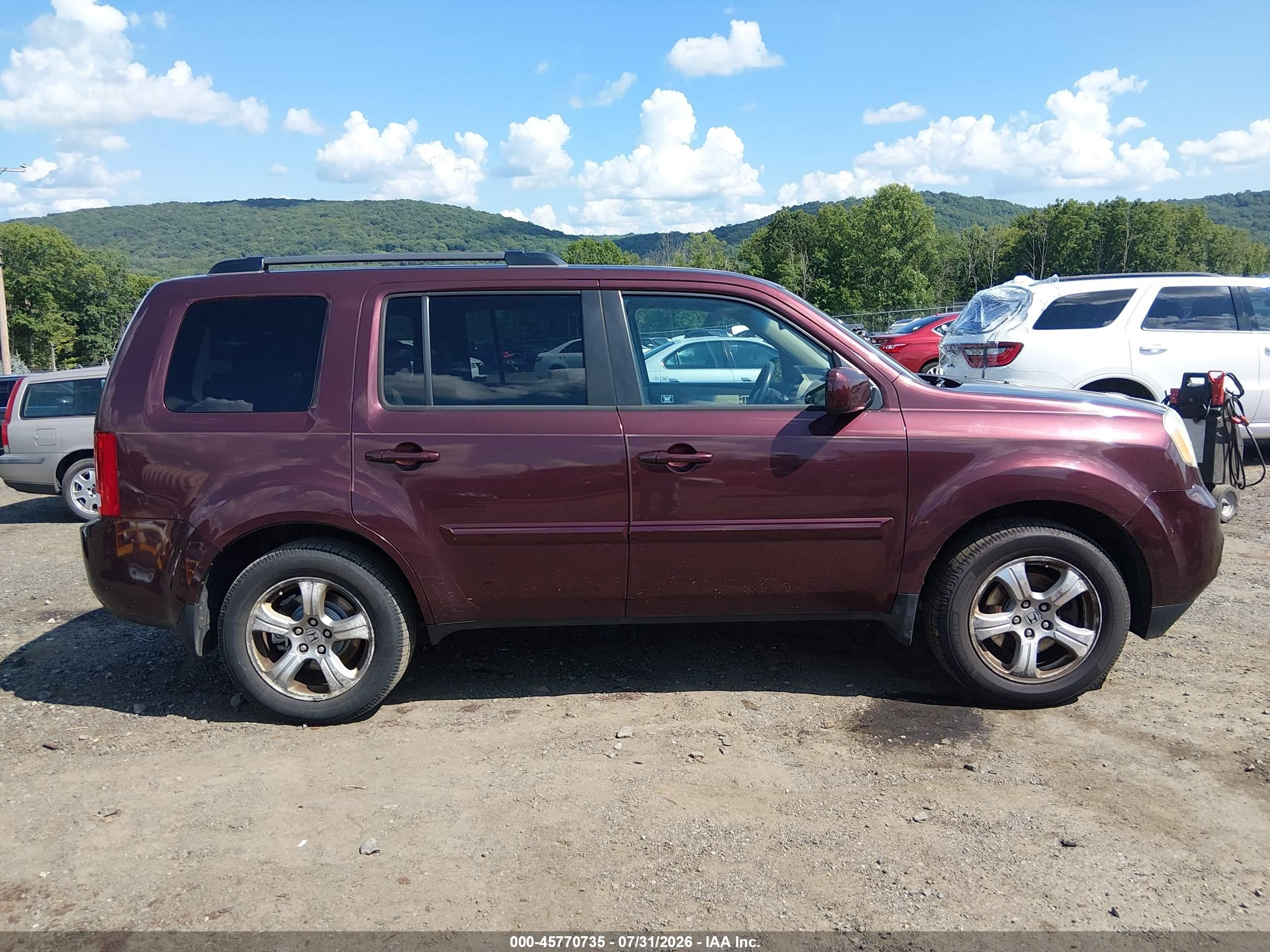 2012 Honda Pilot Ex Red vin: 5FNYF4H46CB056935