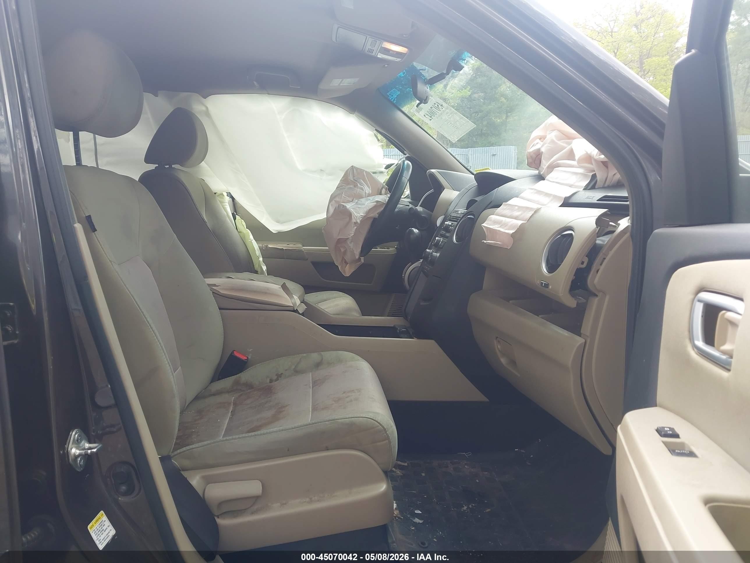 2012 Honda Pilot Ex Коричневый vin: 5FNYF4H46CB082693