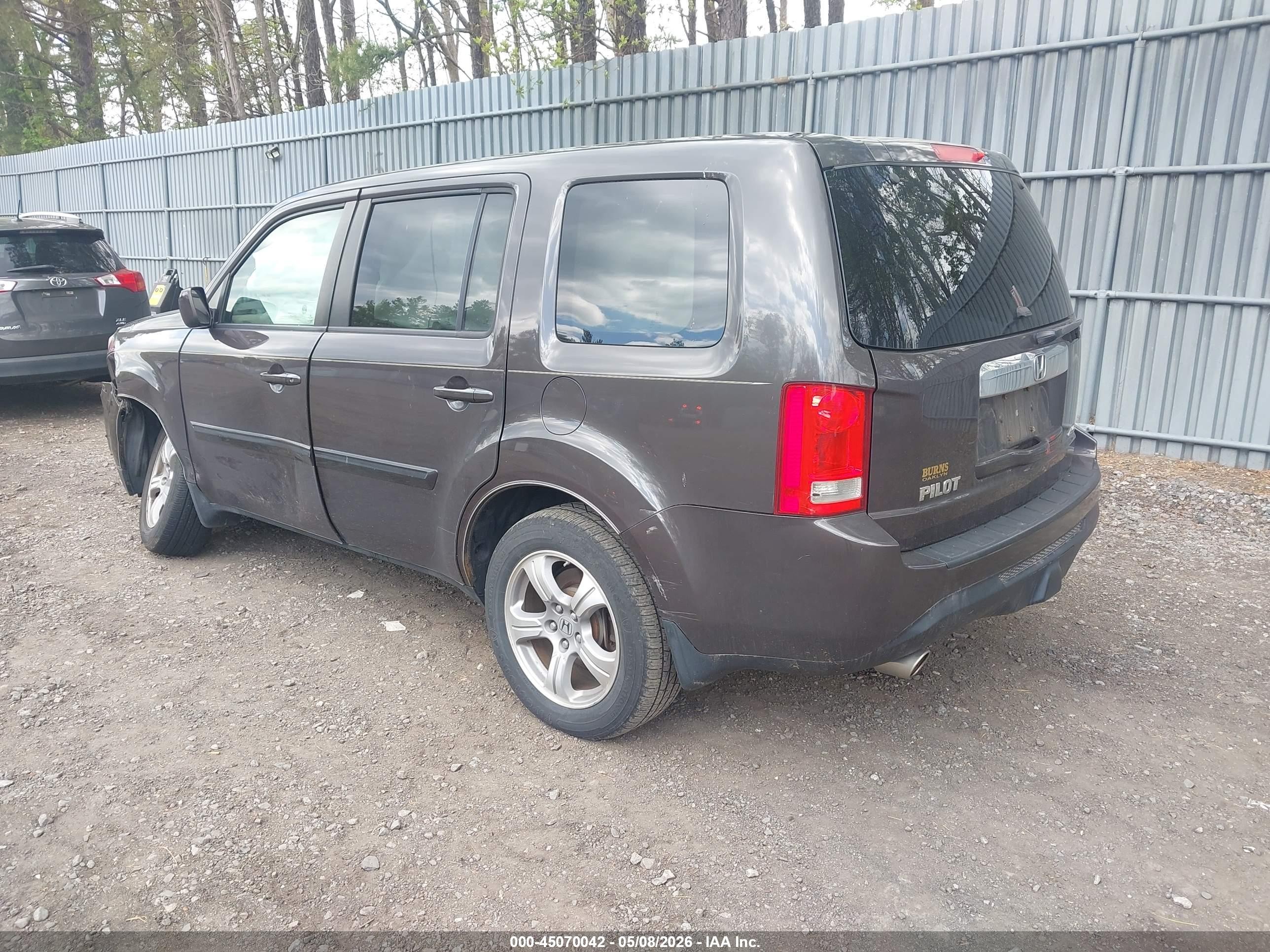2012 Honda Pilot Ex Коричневый vin: 5FNYF4H46CB082693
