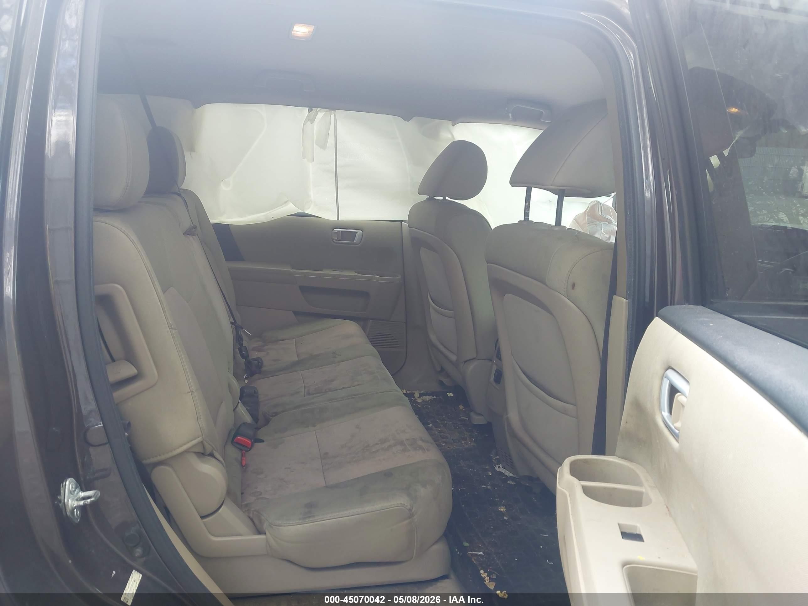 2012 Honda Pilot Ex Коричневый vin: 5FNYF4H46CB082693