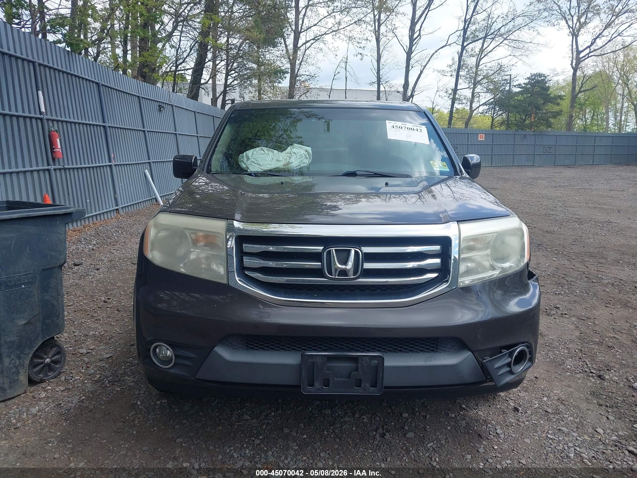 2012 Honda Pilot Ex Коричневый vin: 5FNYF4H46CB082693