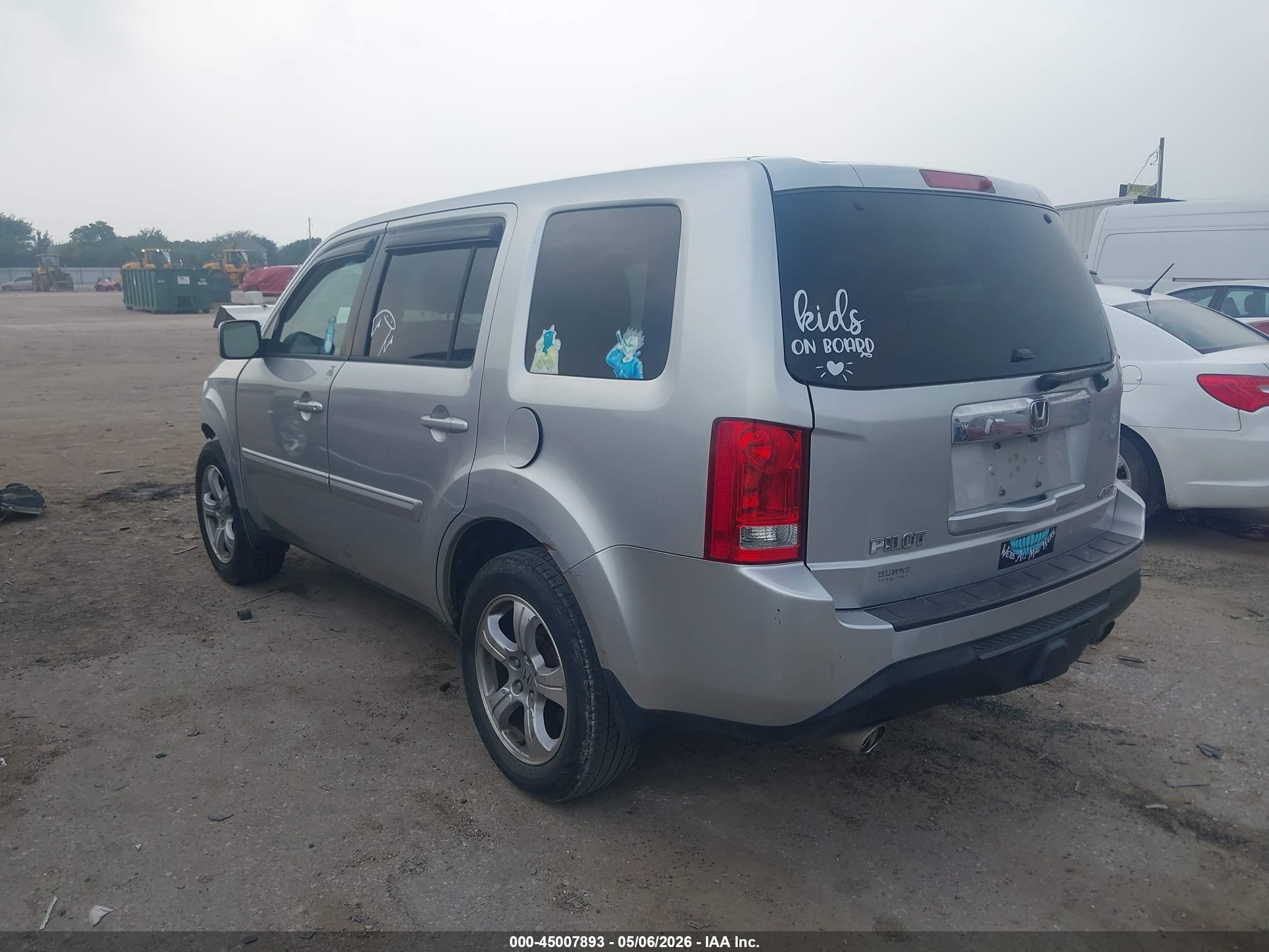 2013 Honda Pilot Ex Silver vin: 5FNYF4H46DB038775